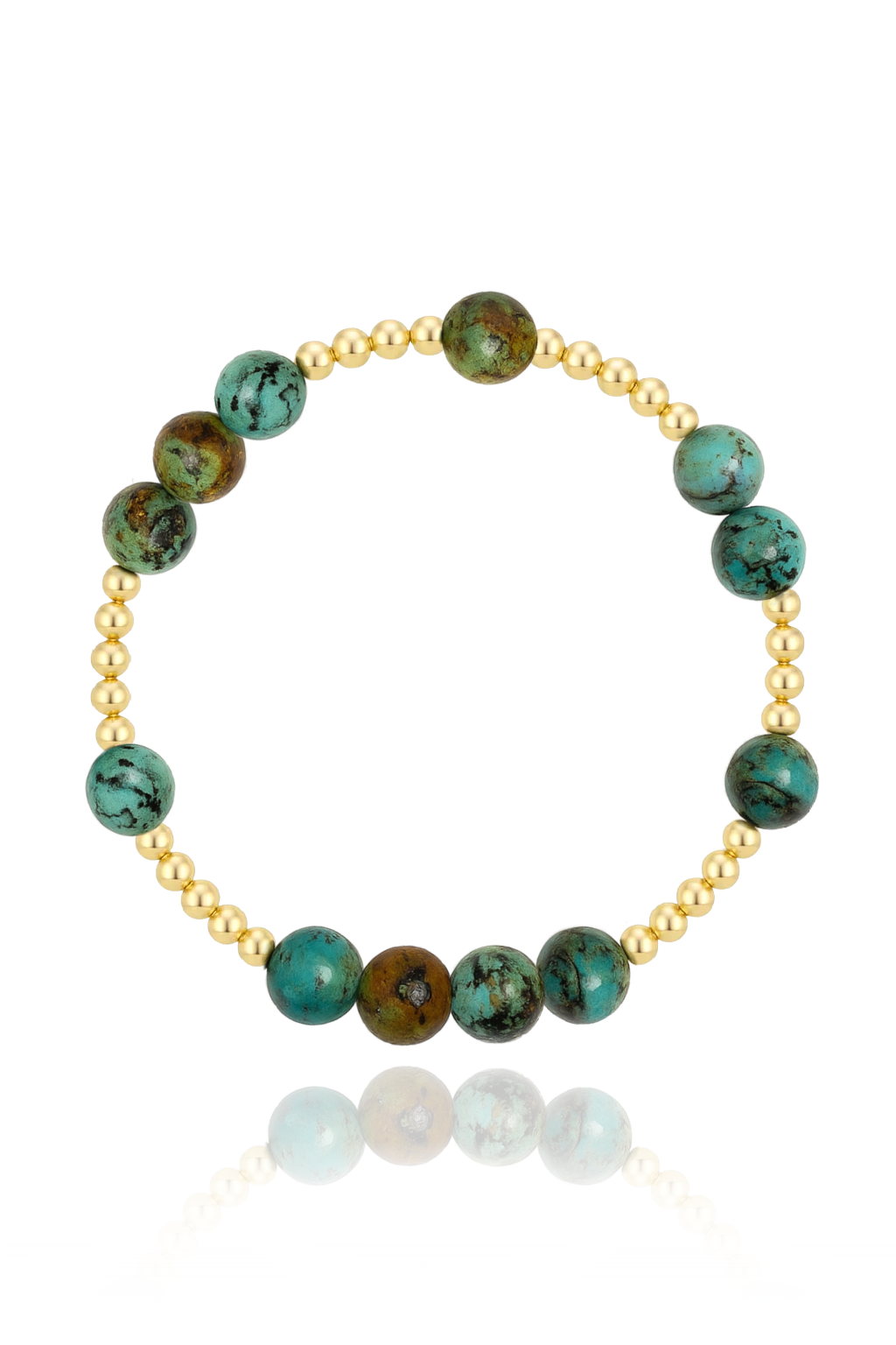African Turquoise Mini Orbital Bracelet