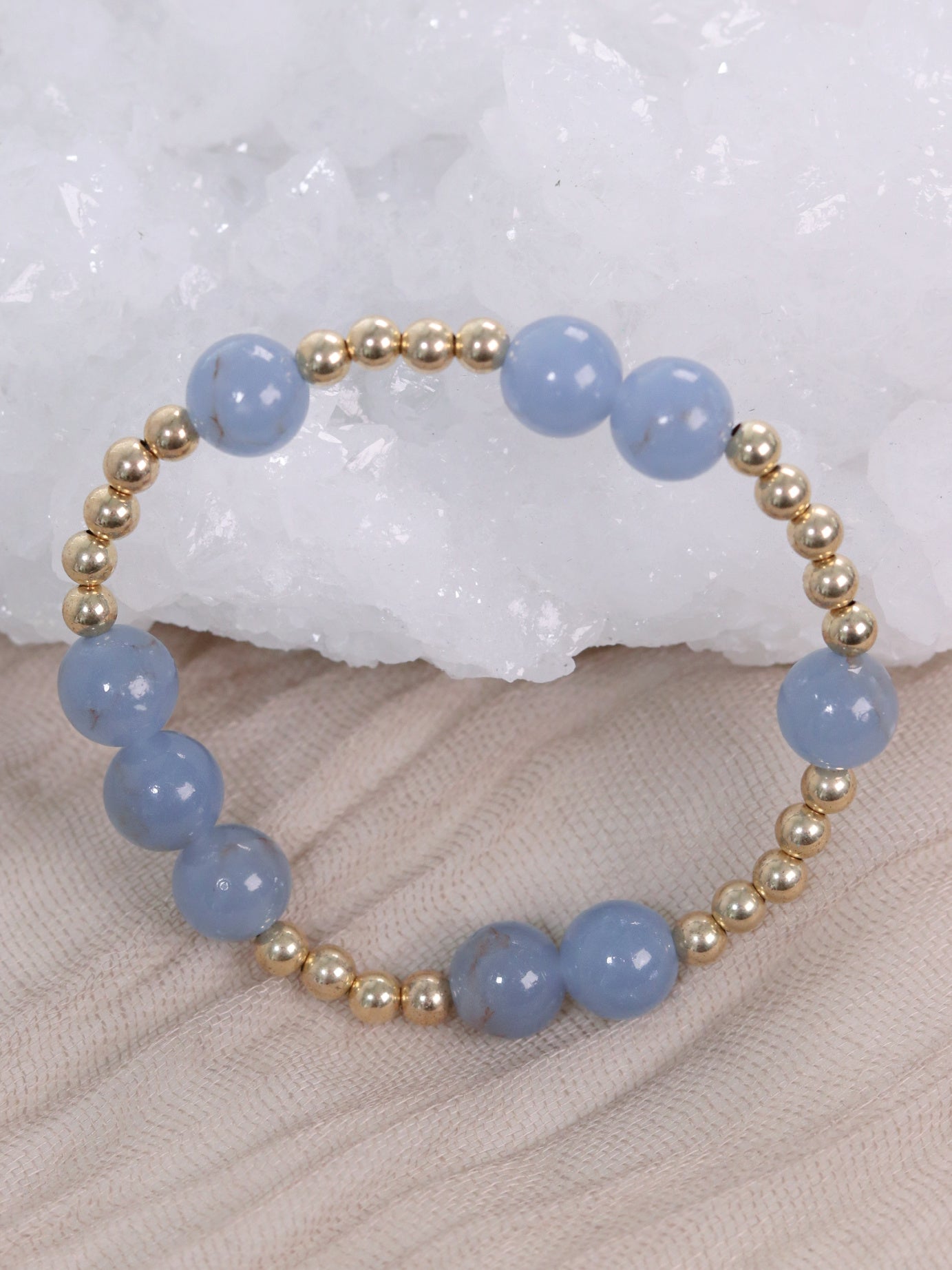Angelite Orbital Bracelet