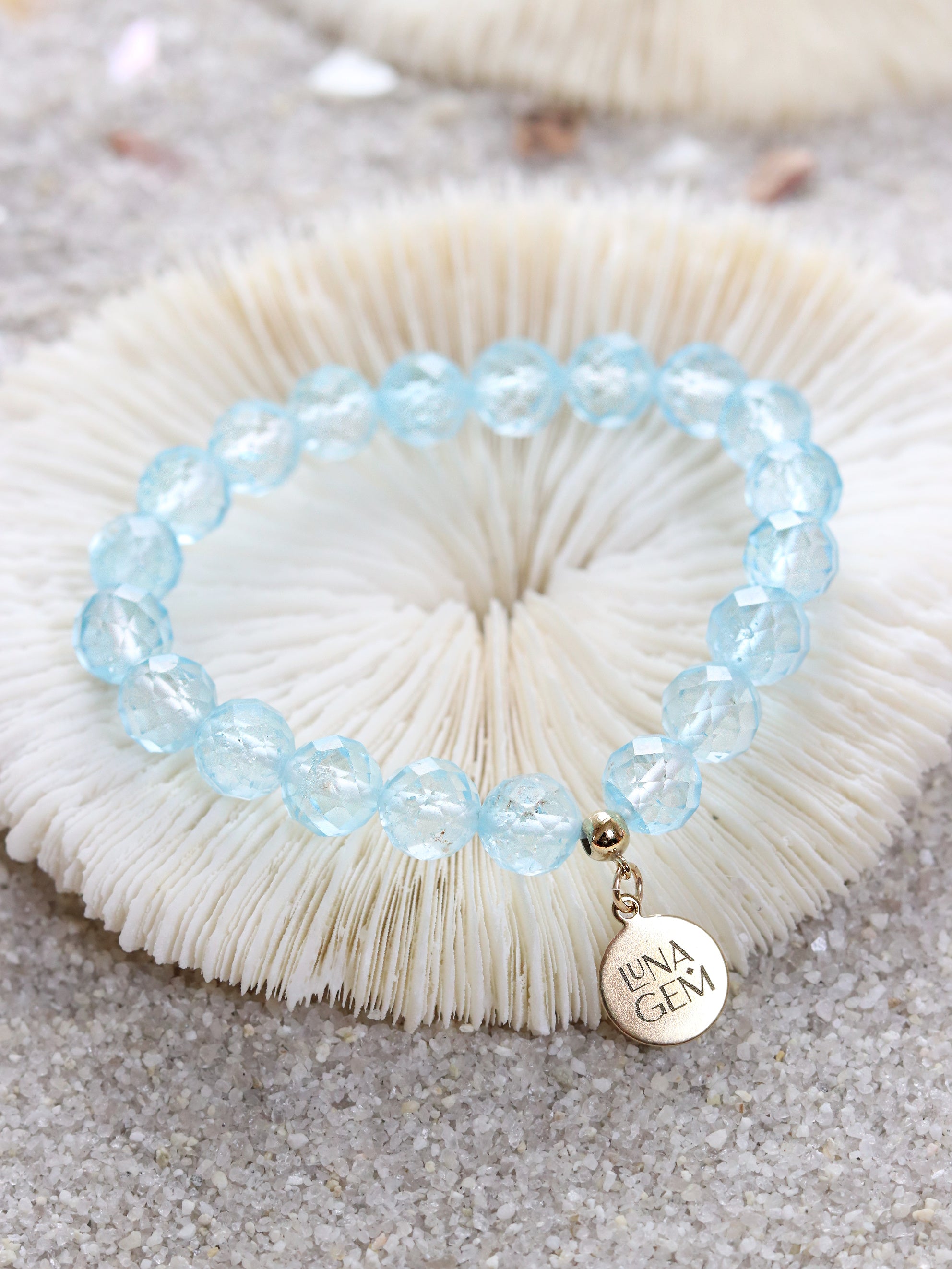 Blue Topaz Faceted Charmed Bracelet (Limited Edition)