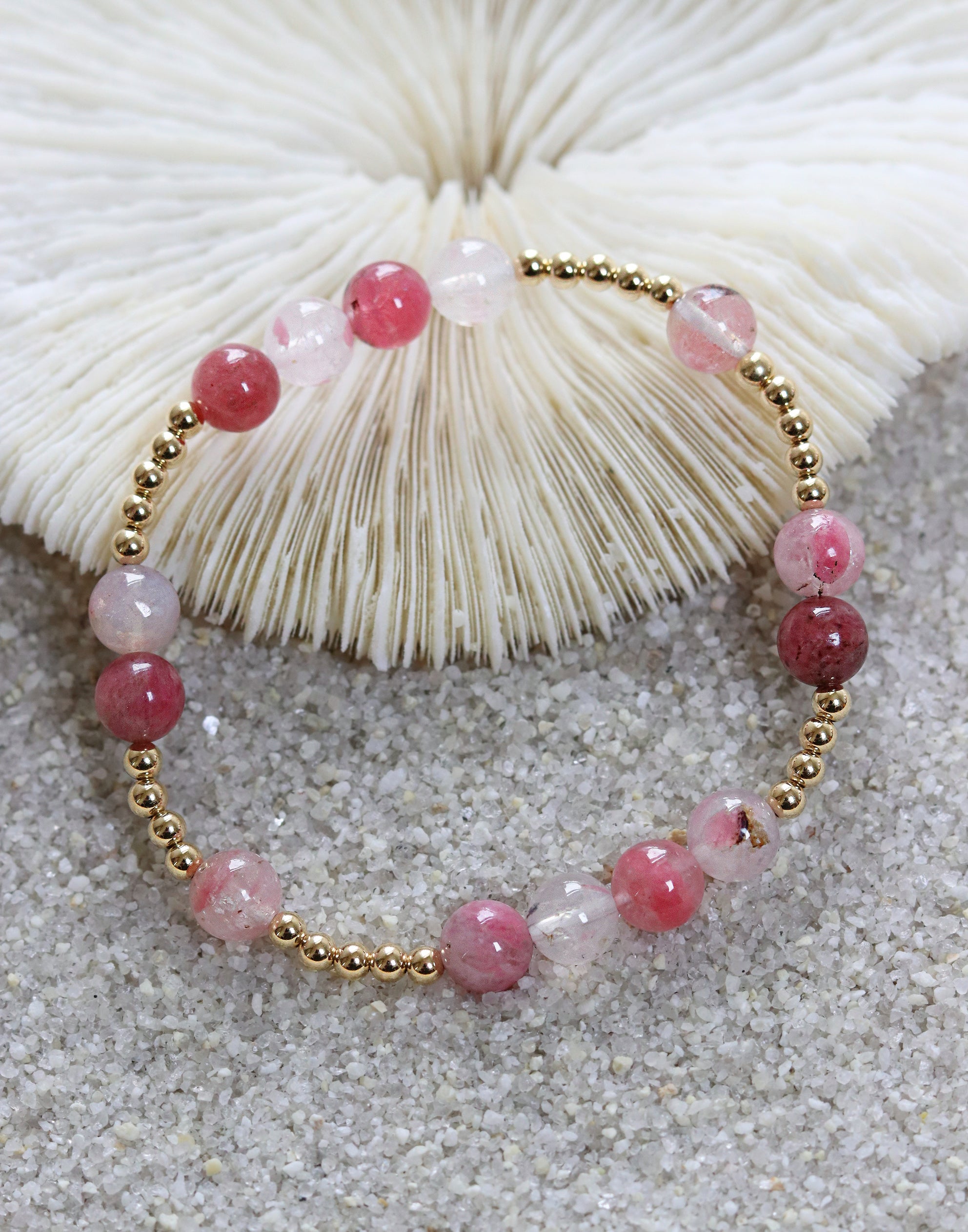 Cherry Flower Sakura Quartz Mini Orbital Bracelet (Limited Edition)