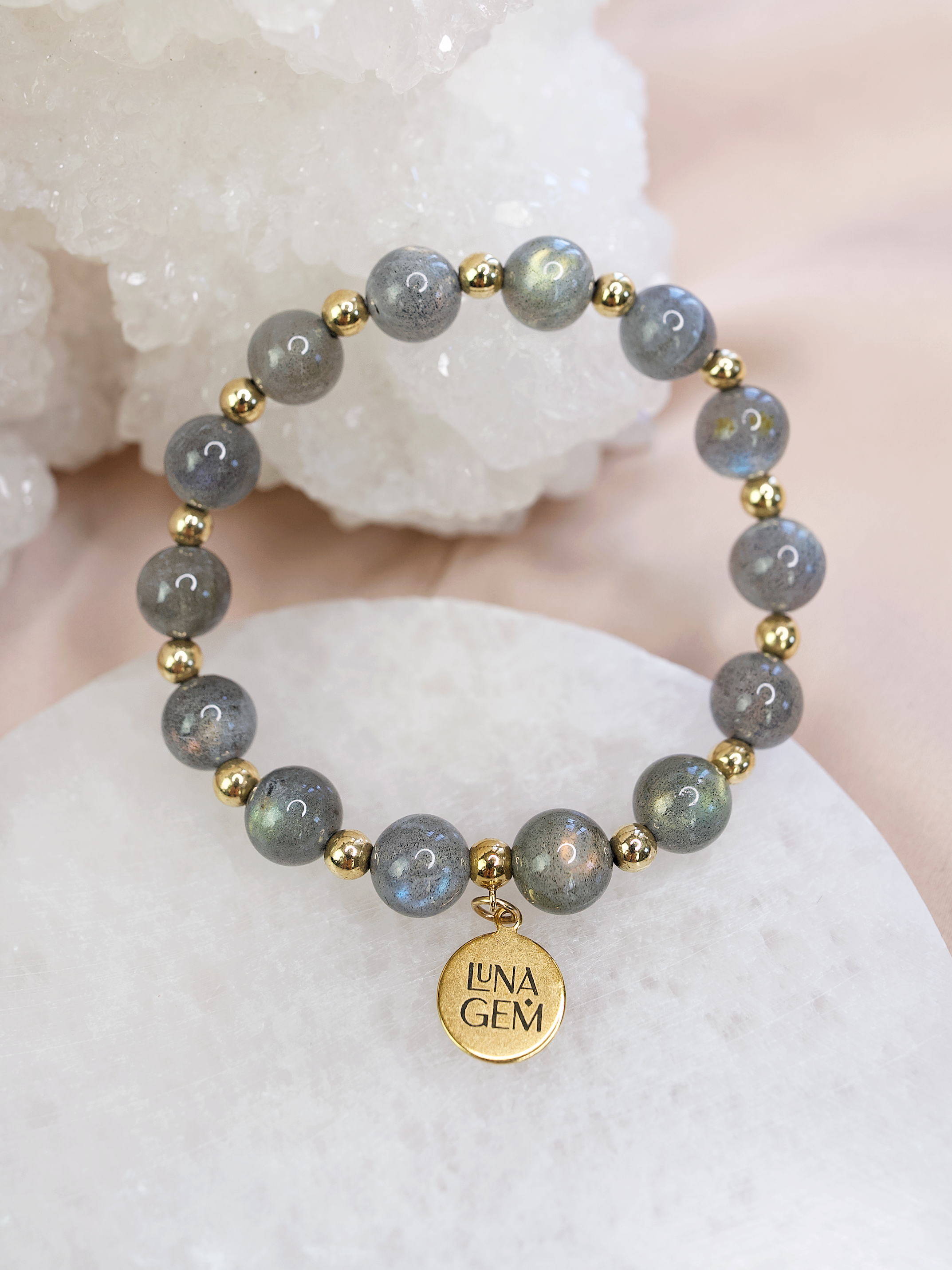Labradorite Charmed Satellite Bracelet