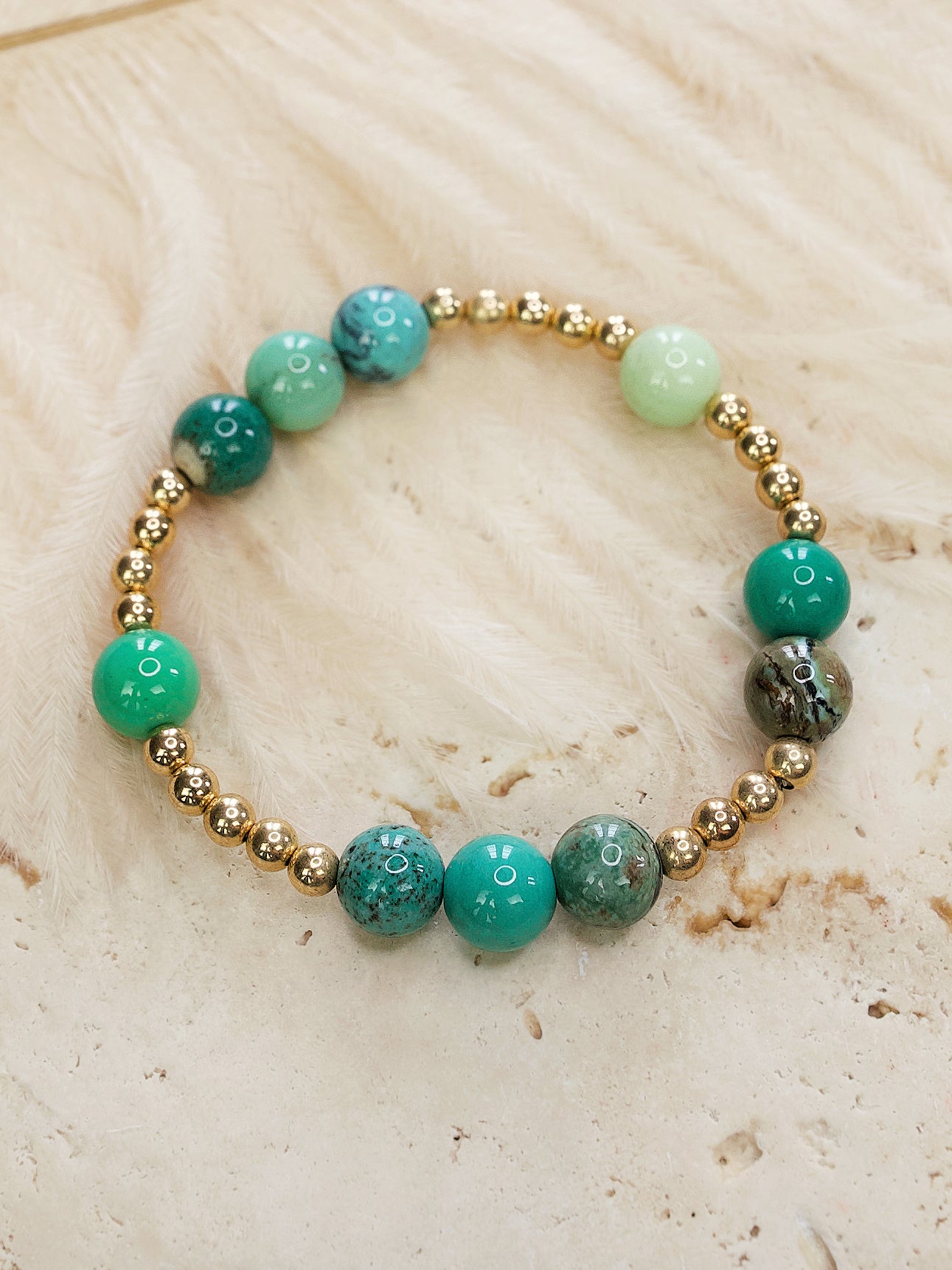 Chrysoprase Orbital Bracelet