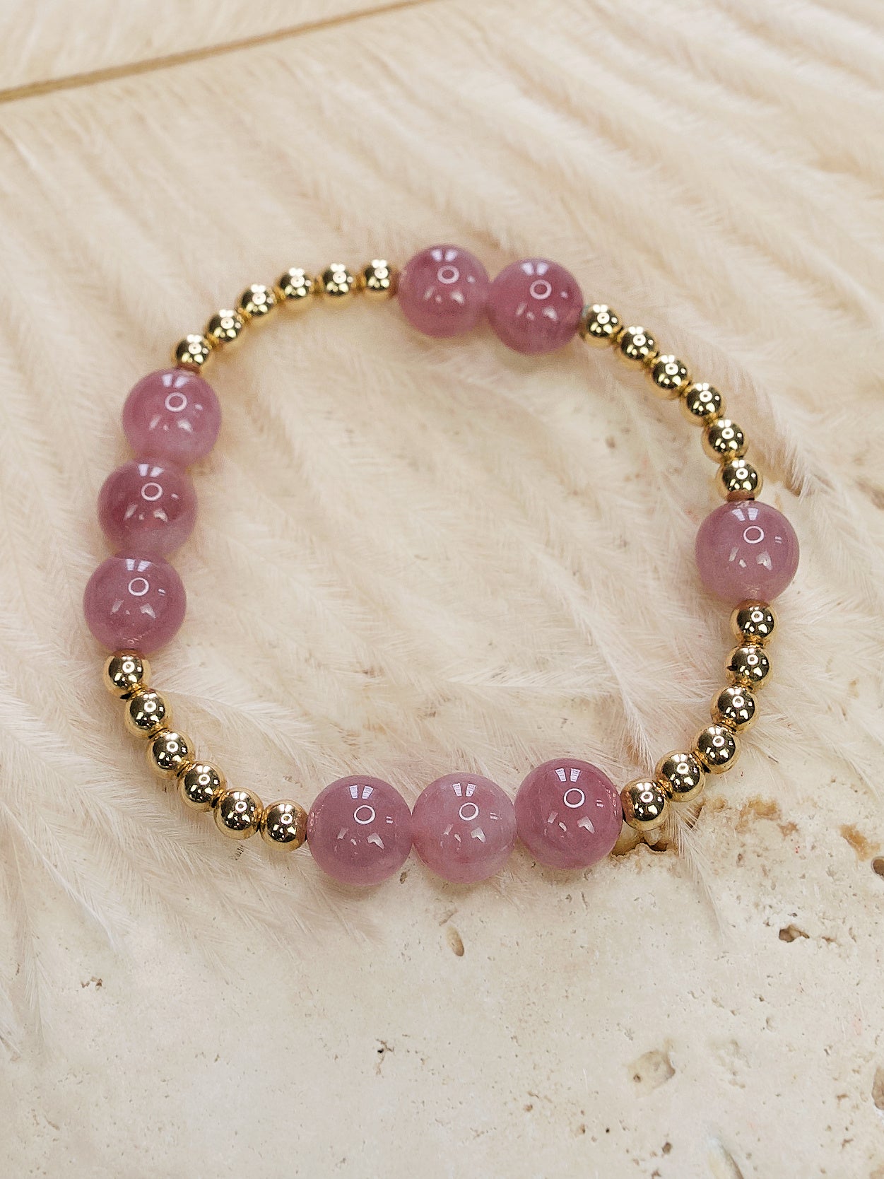Madagascar Rose Quartz Orbital Bracelet