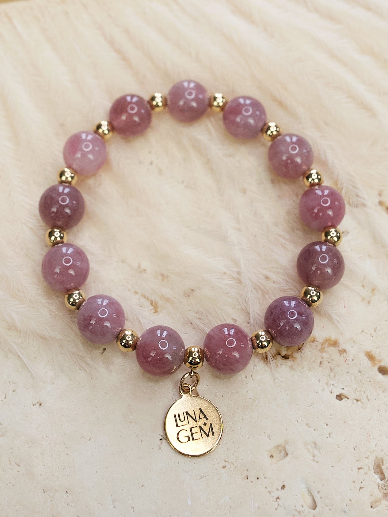 Madagascar Rose Quartz Charmed Satellite Bracelet
