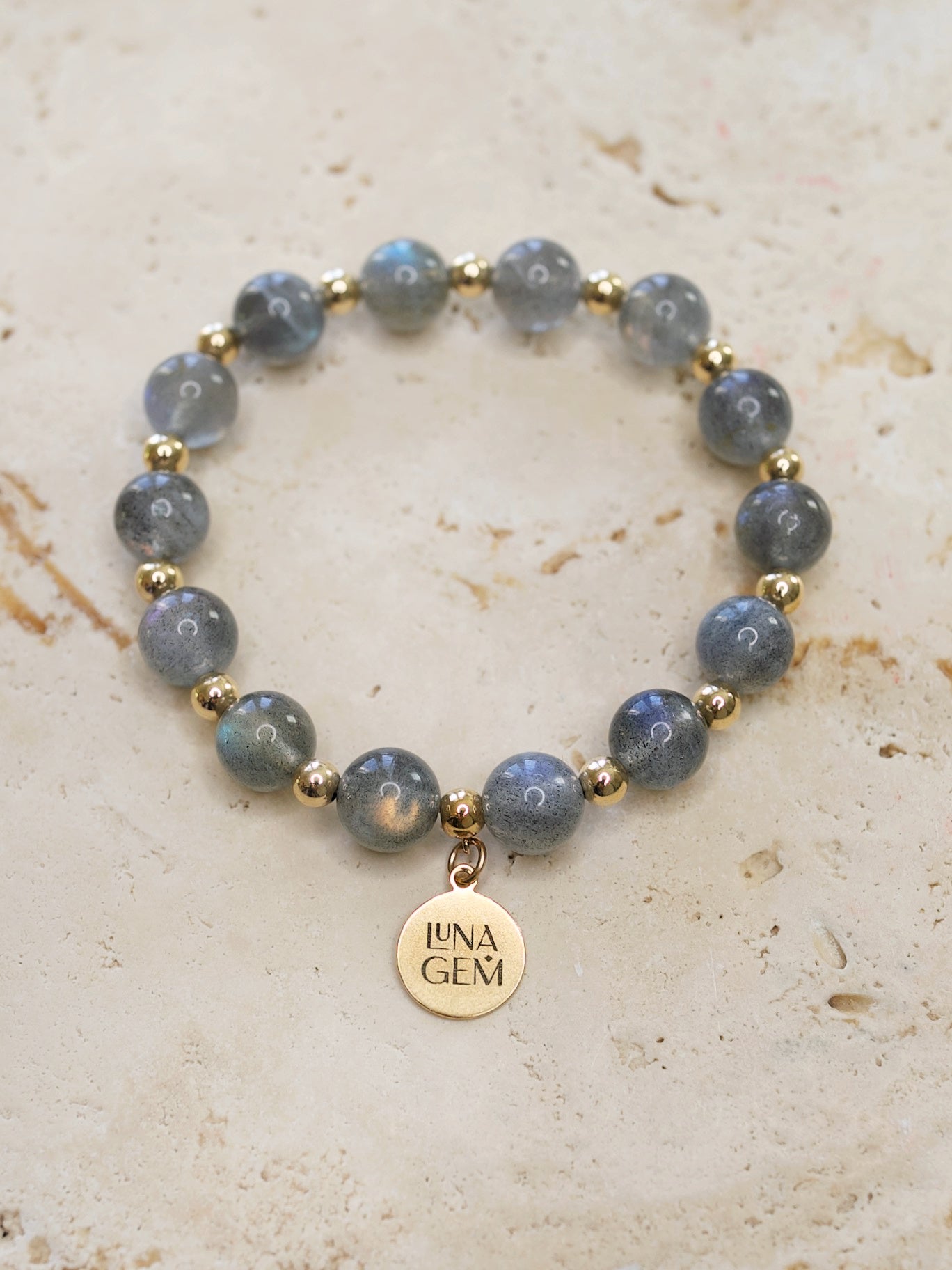 Labradorite Charmed Satellite Bracelet