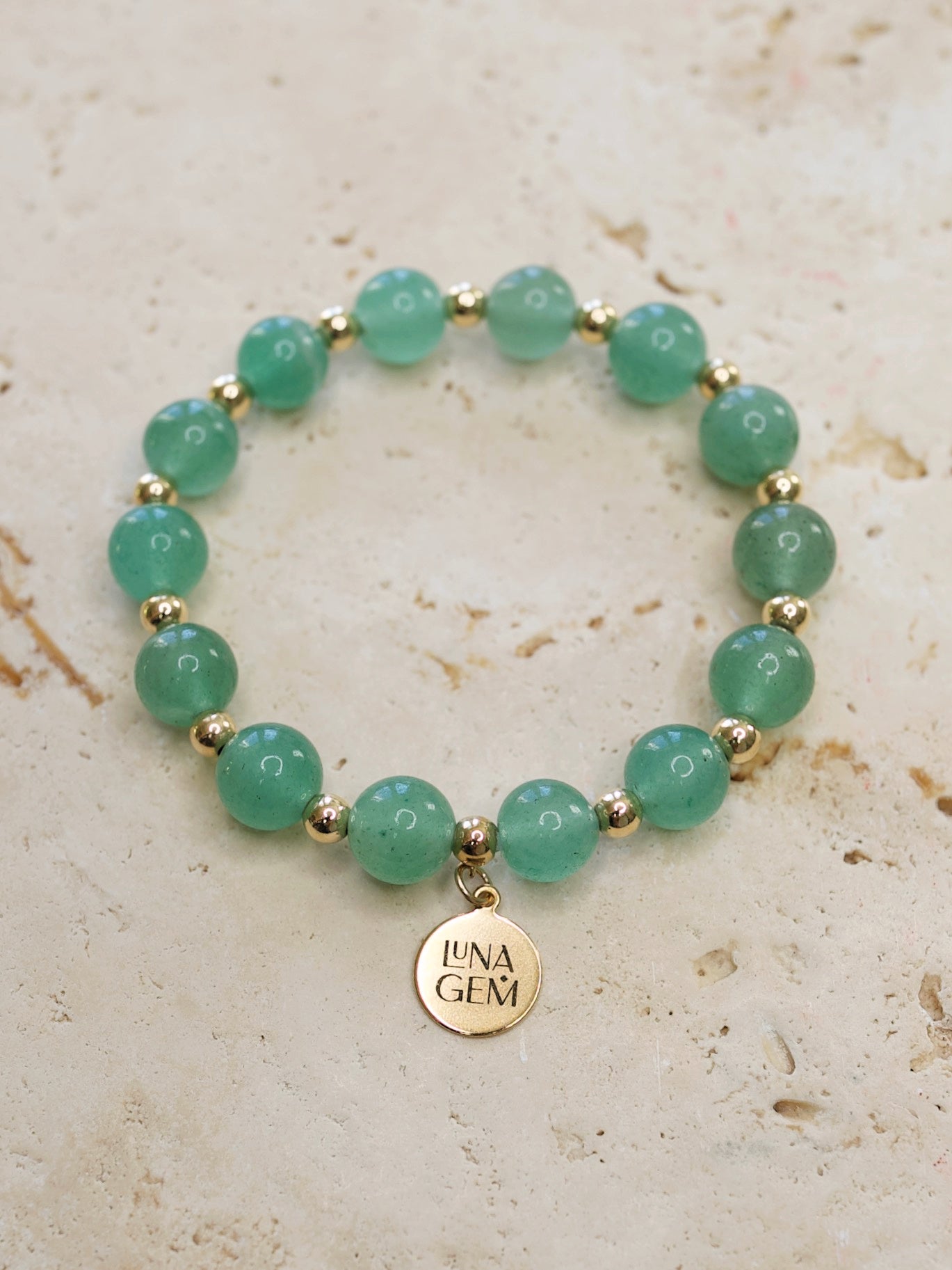 Aventurine Charmed Satellite Bracelet