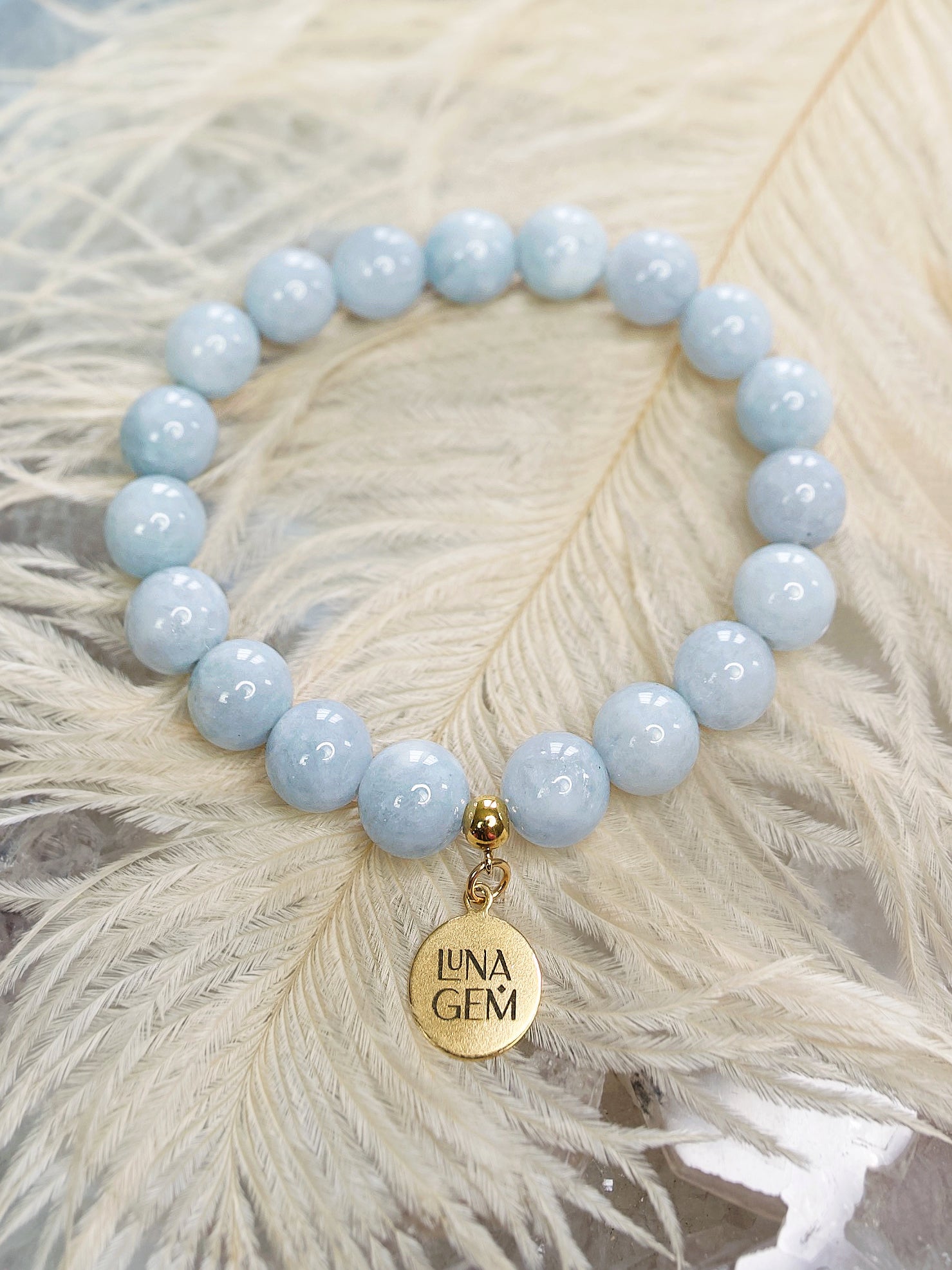 Aquamarine Charmed Bracelet
