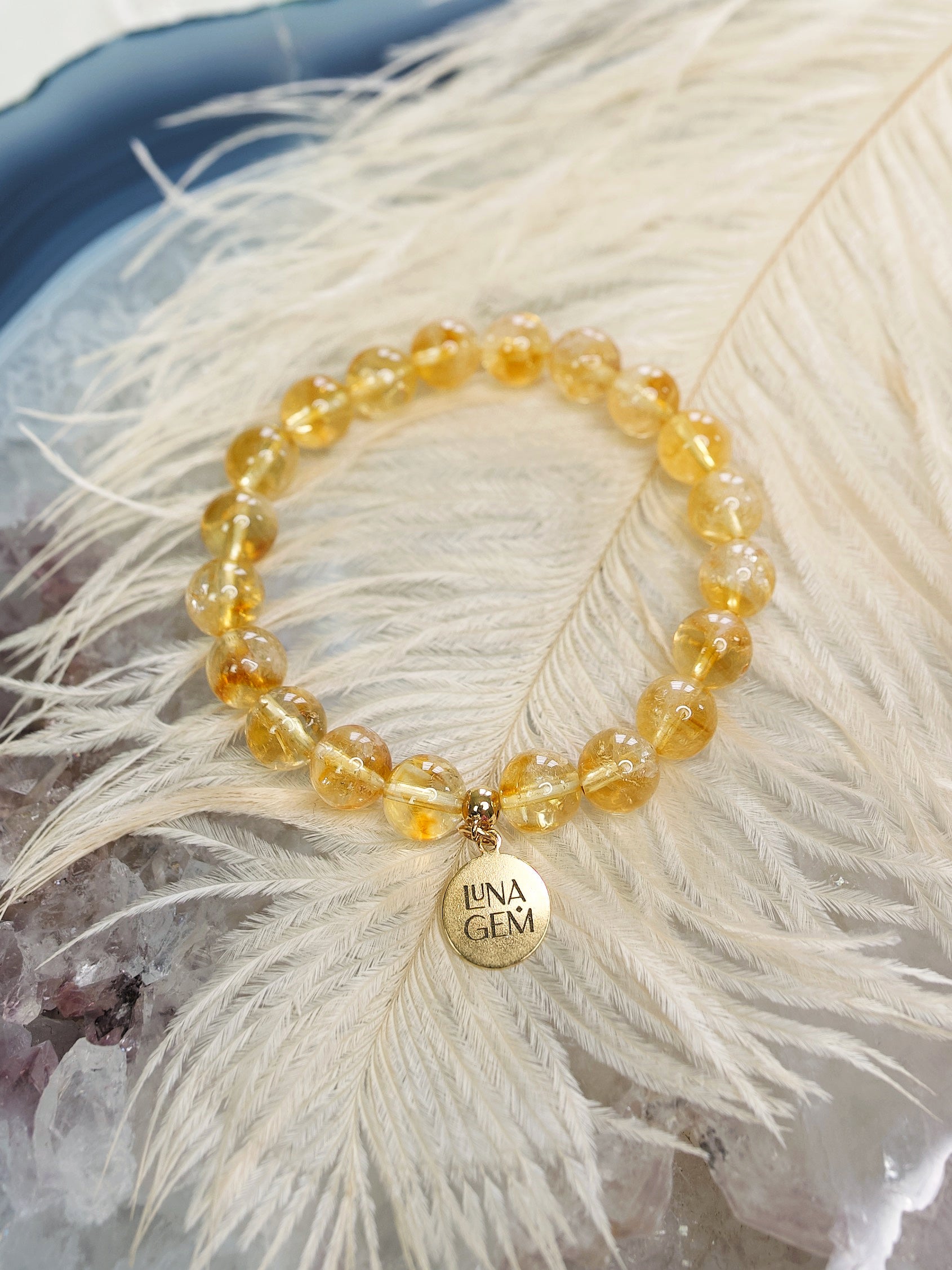 Citrine Charmed Bracelet