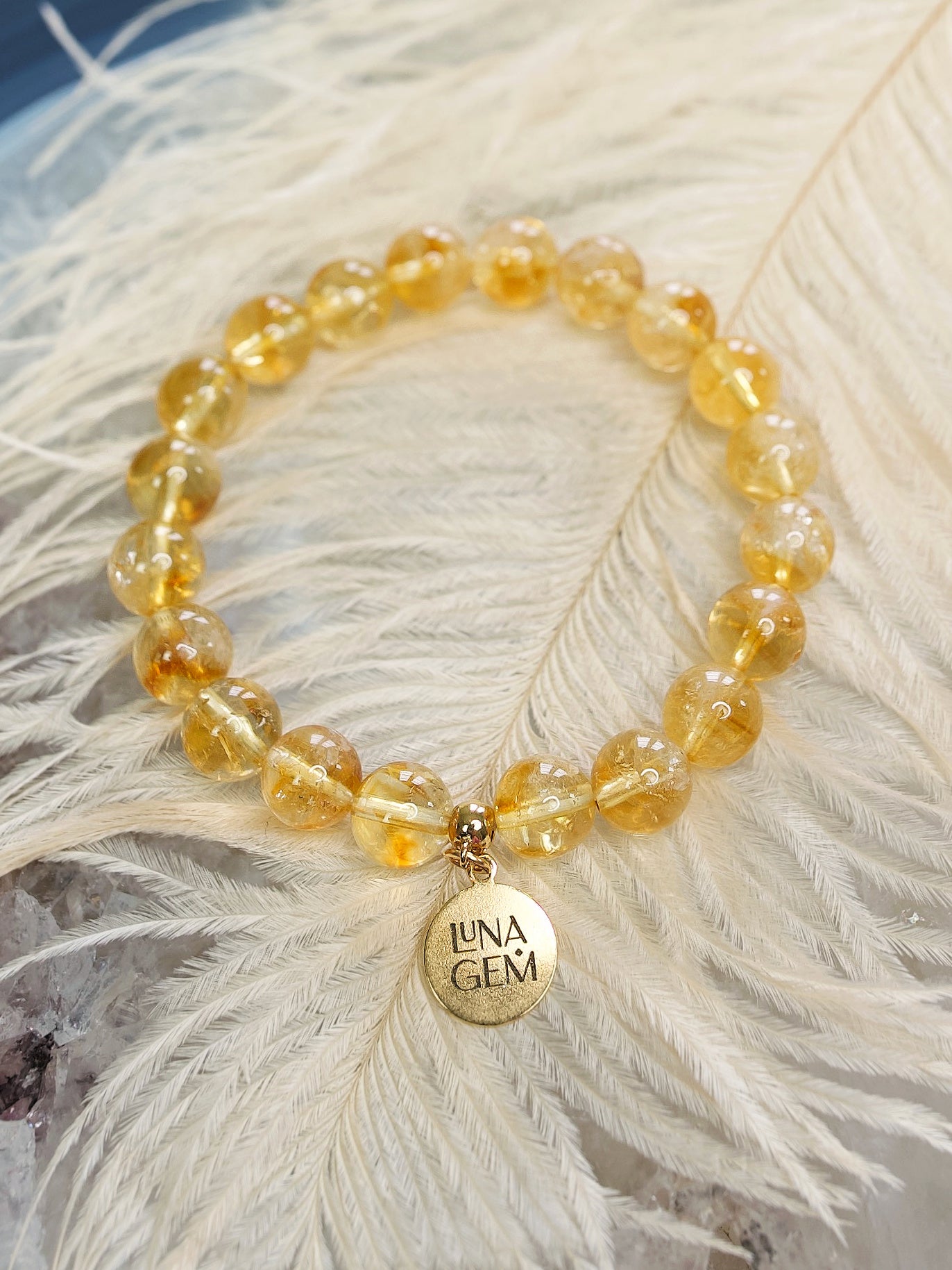 Citrine Charmed Bracelet