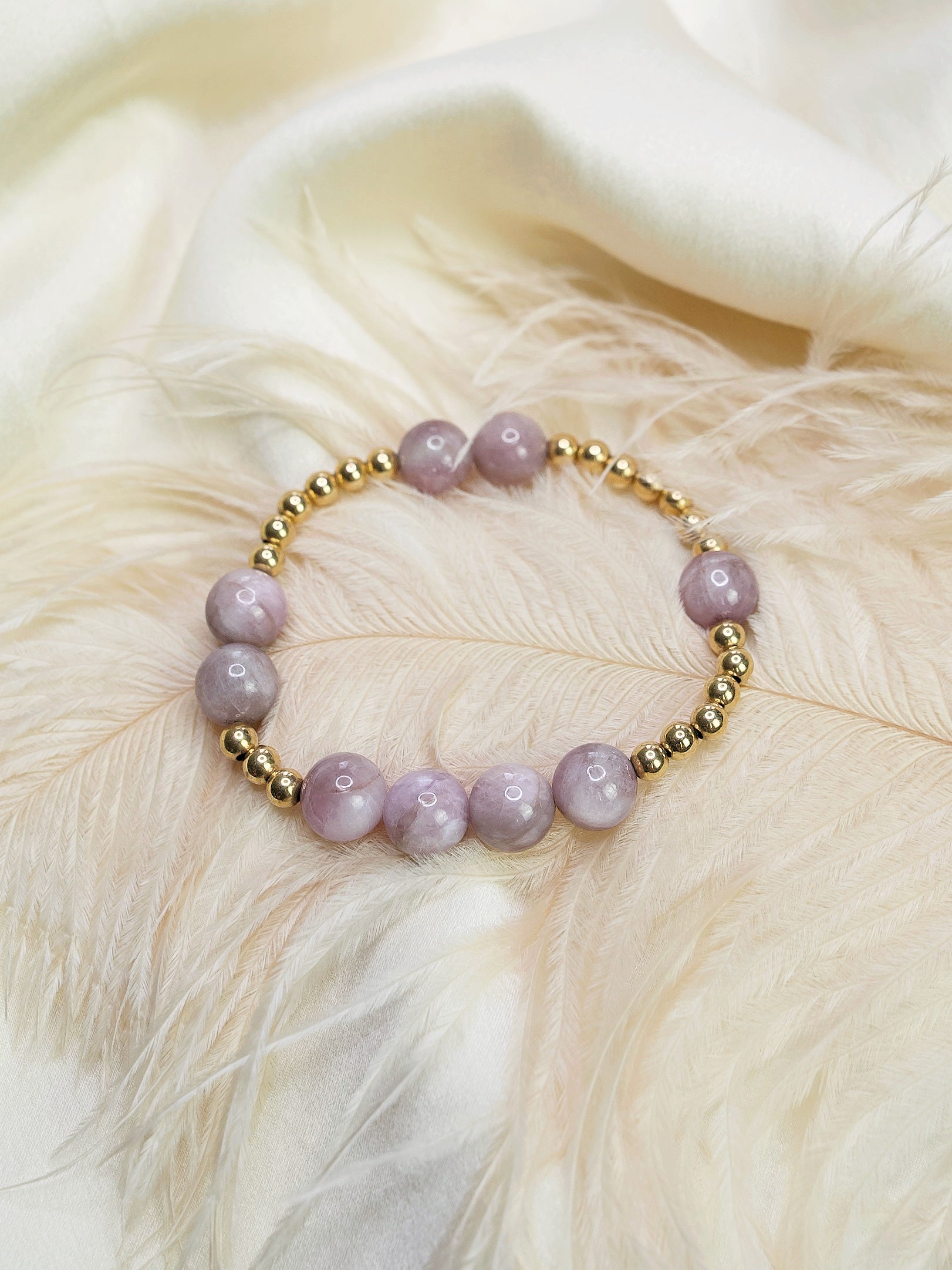 Kunzite Orbital Bracelet