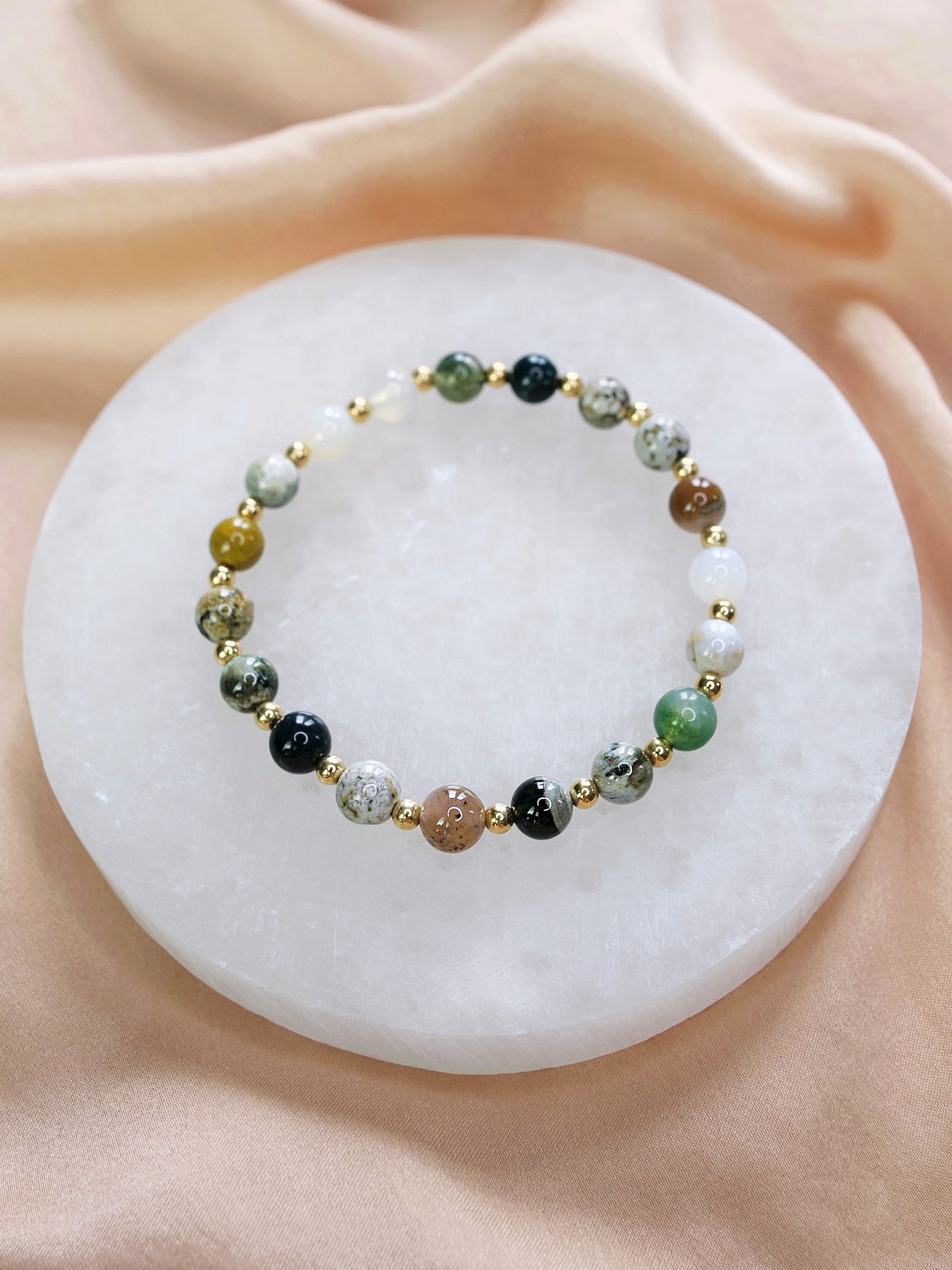 Ocean Jasper Mini Satellite Bracelet