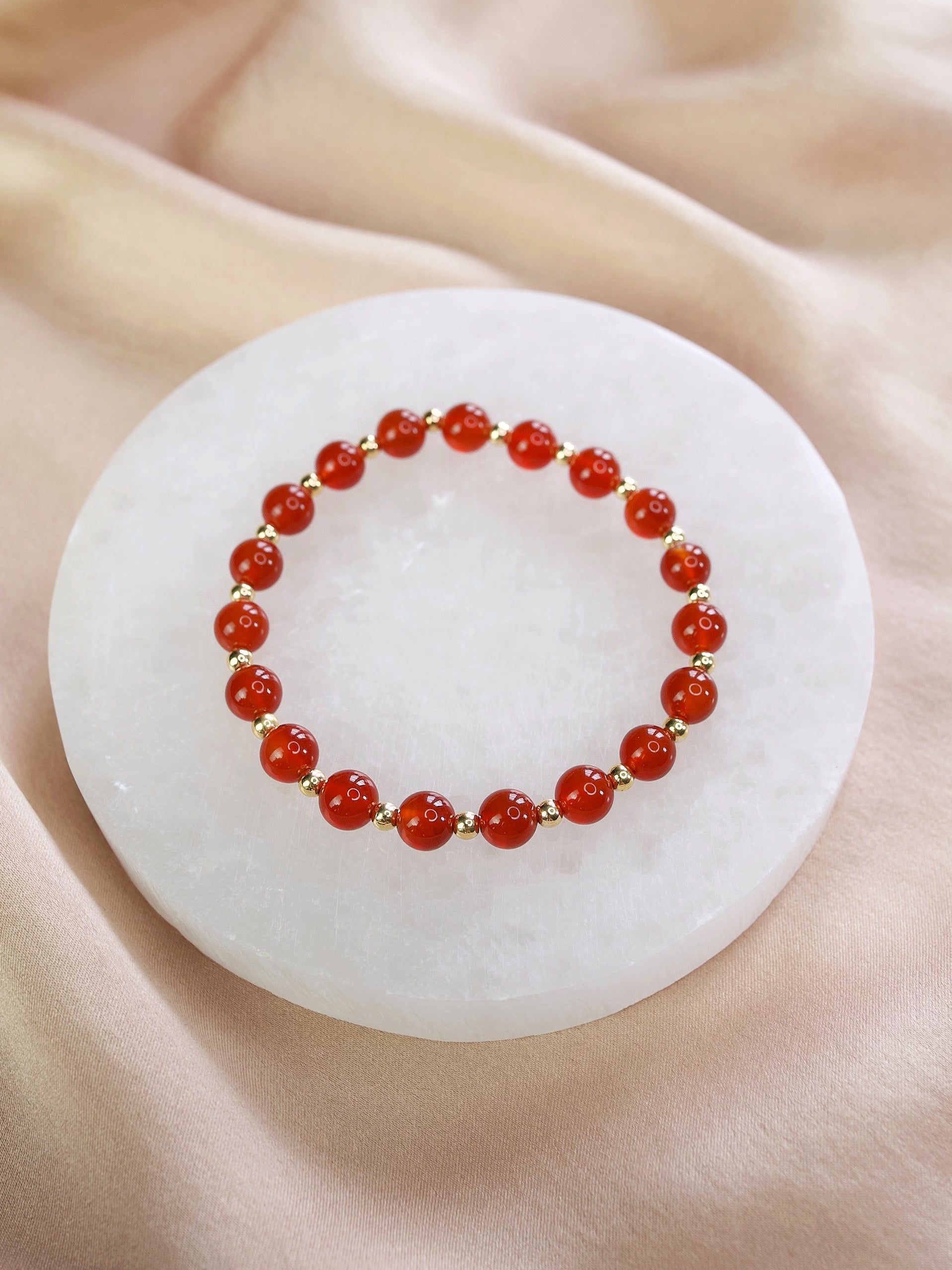 Carnelian Mini Satellite Bracelet