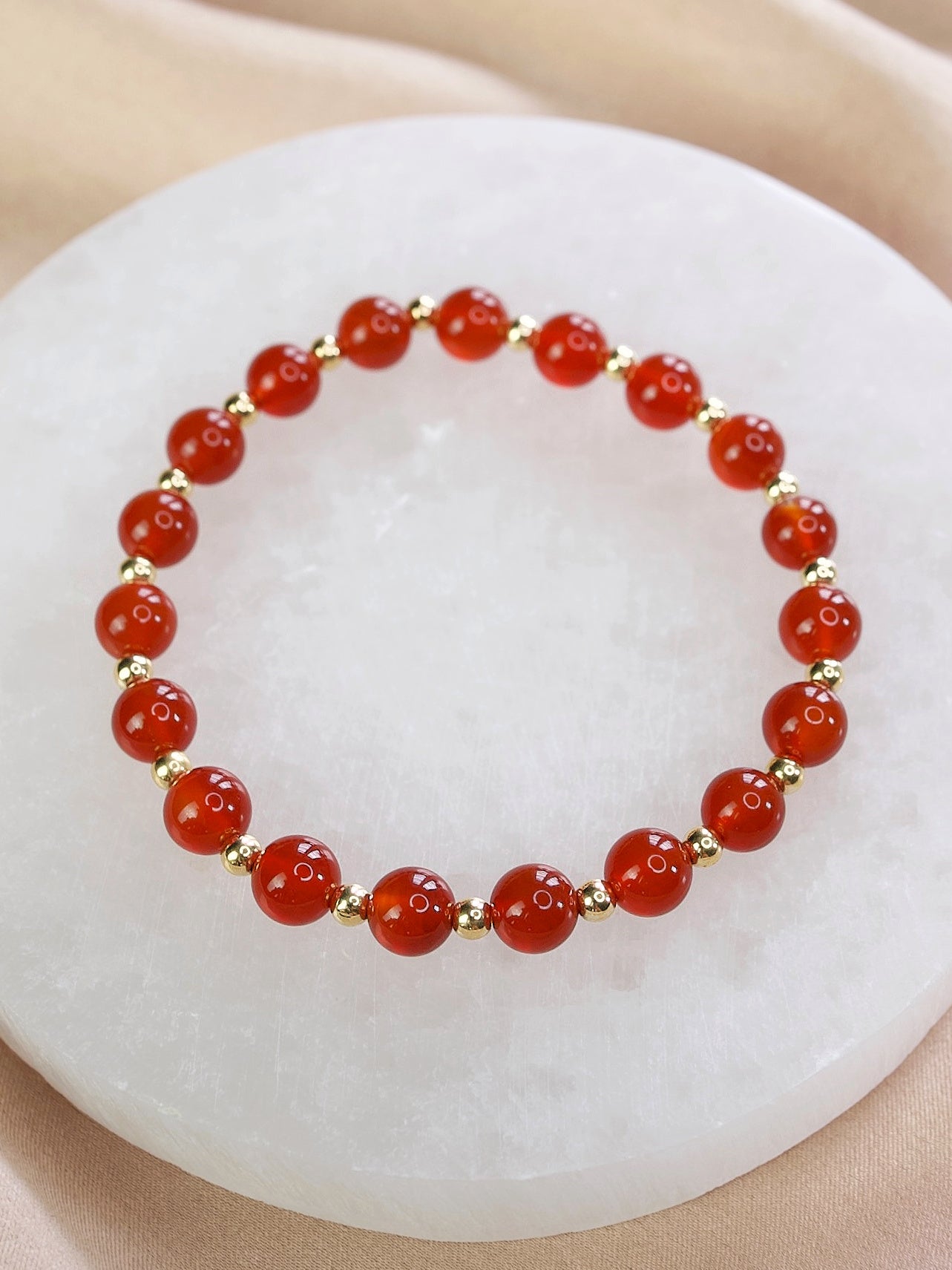 Carnelian Mini Satellite Bracelet
