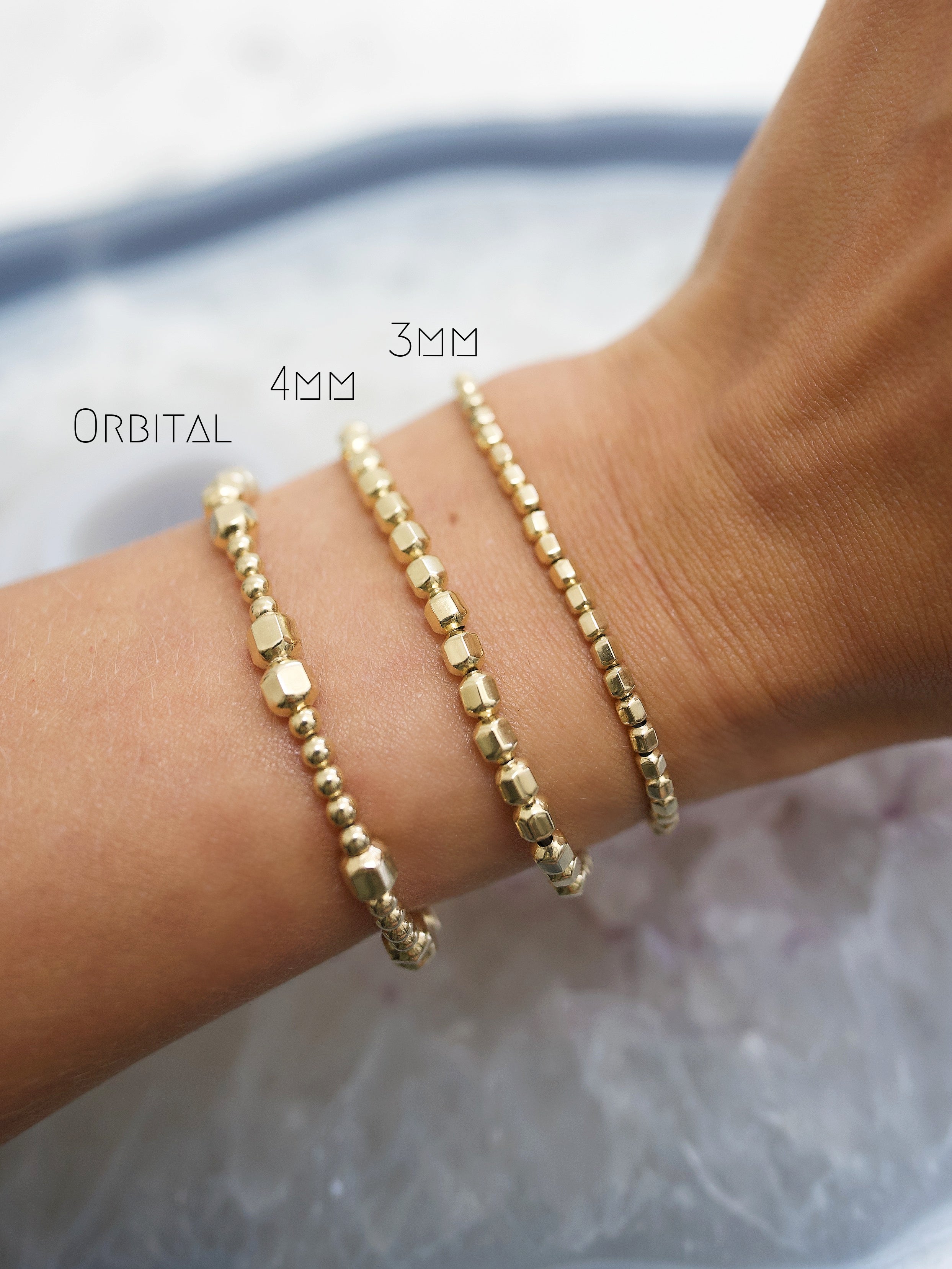 Gold Nugget Orbital Bracelet