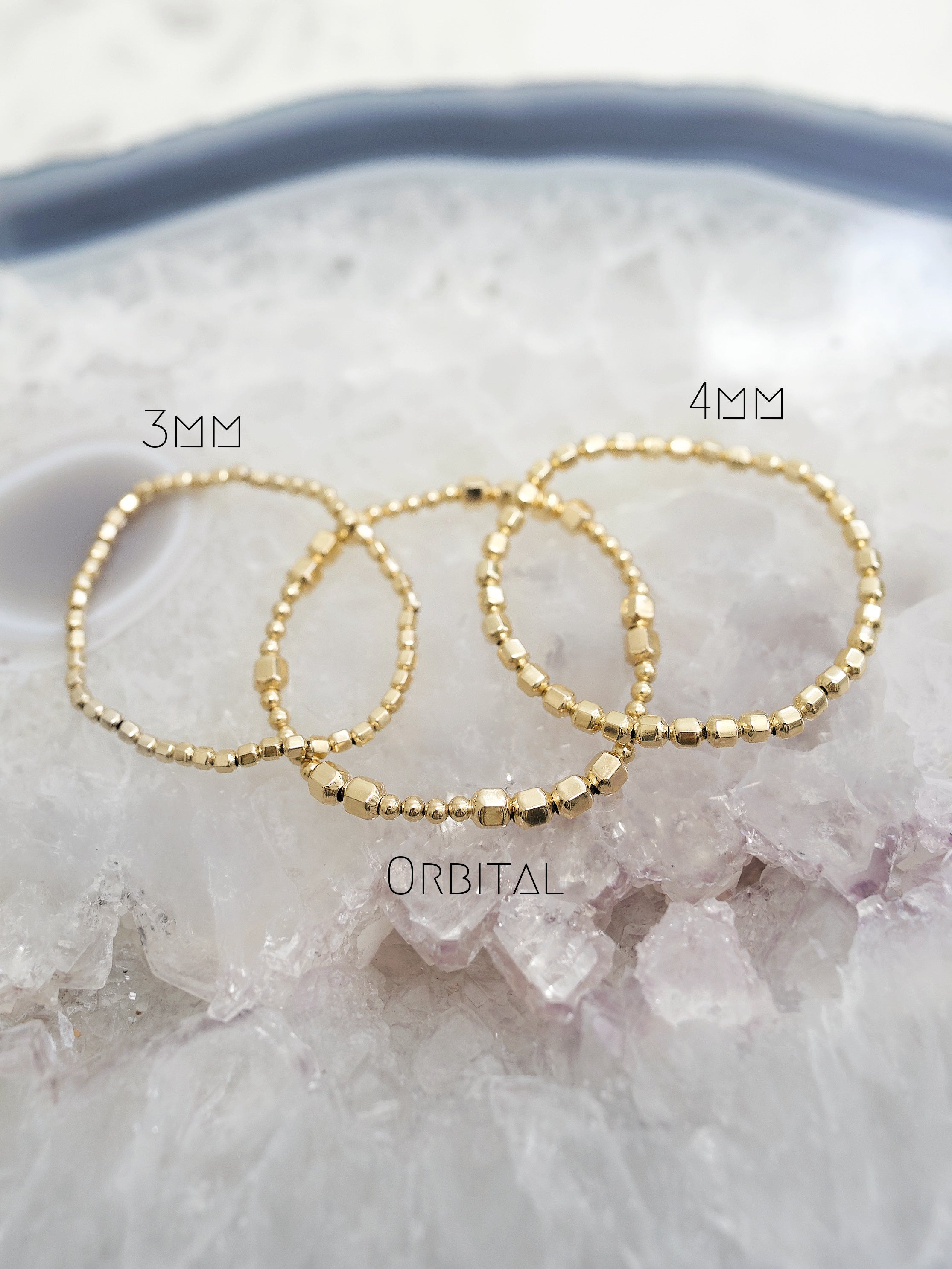 Gold Nugget Orbital Bracelet