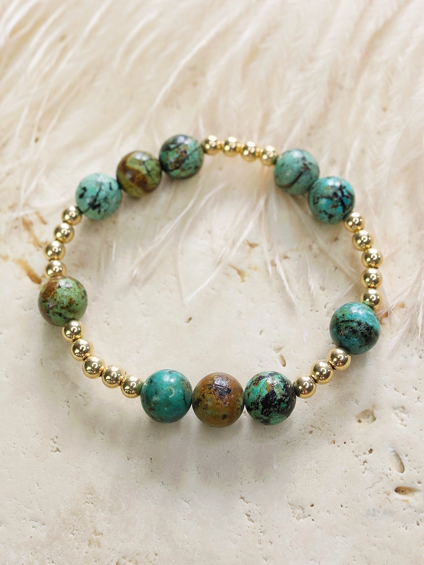 African Turquoise Orbital Bracelet
