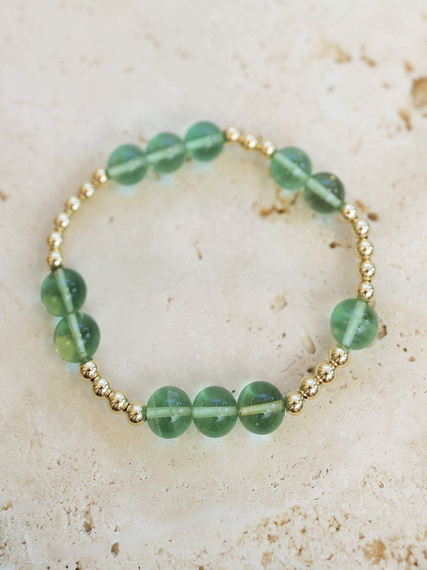 Green Fluorite Orbital Bracelet