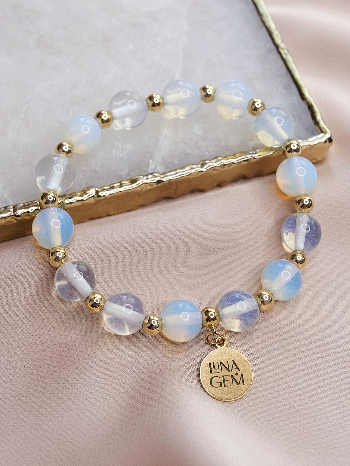 Opalite Charmed Satellite Bracelet