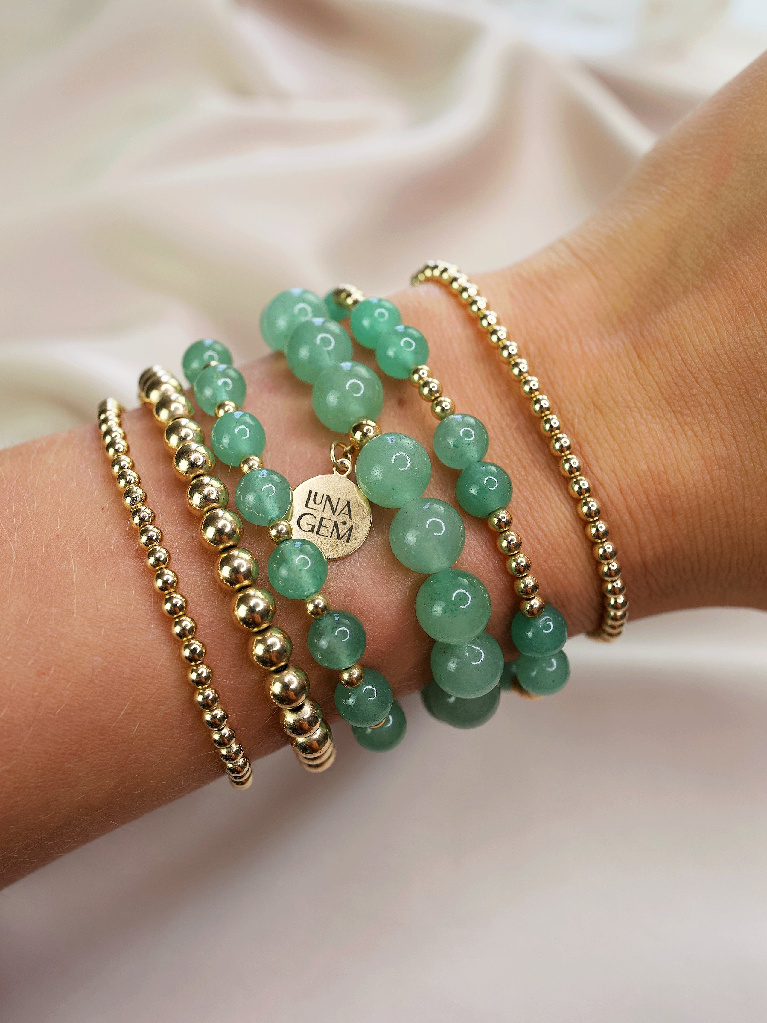 Aventurine Mini Orbital Bracelet