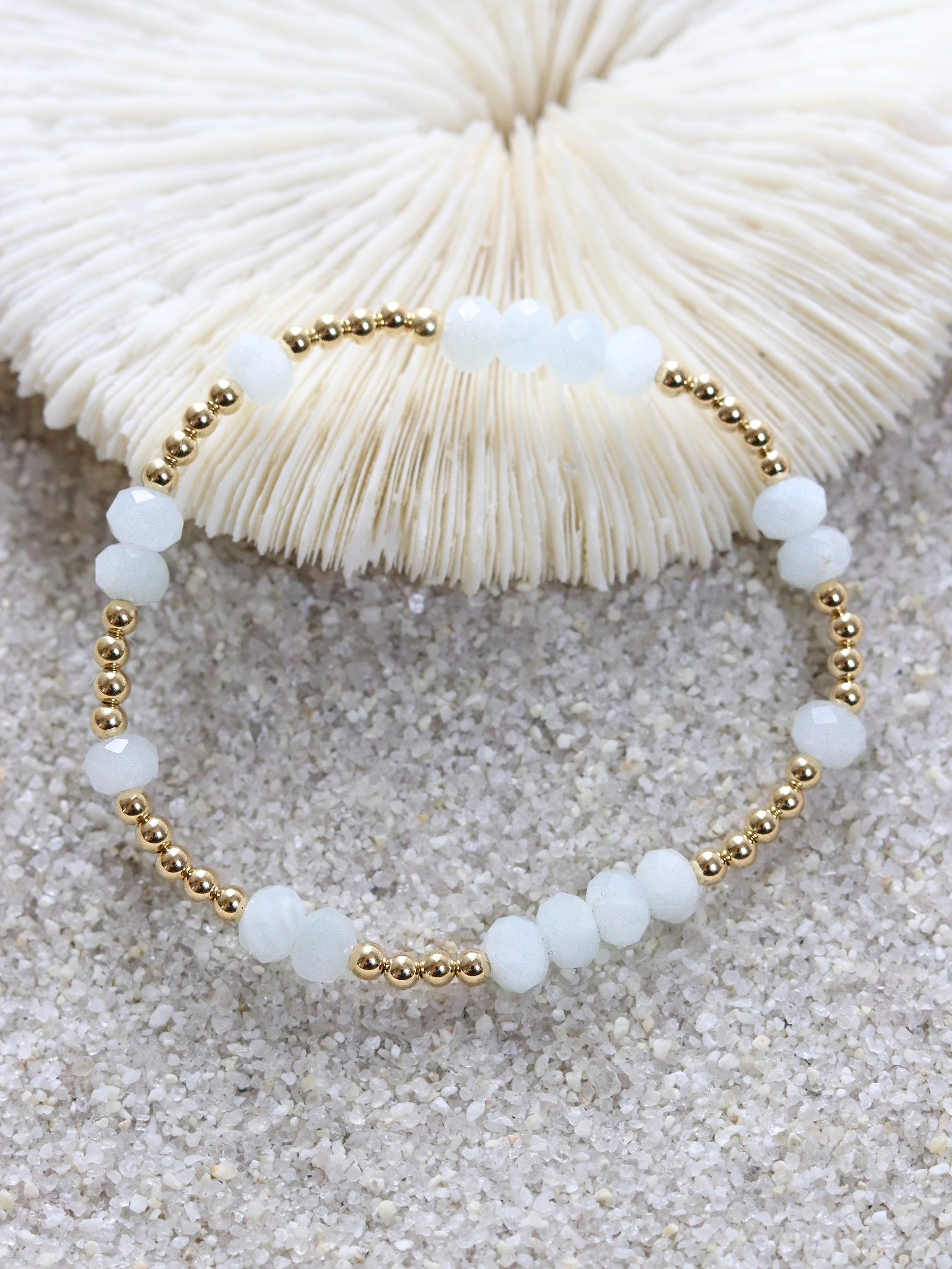 Celestite Faceted Mini Orbital Bracelet (Limited Edition)