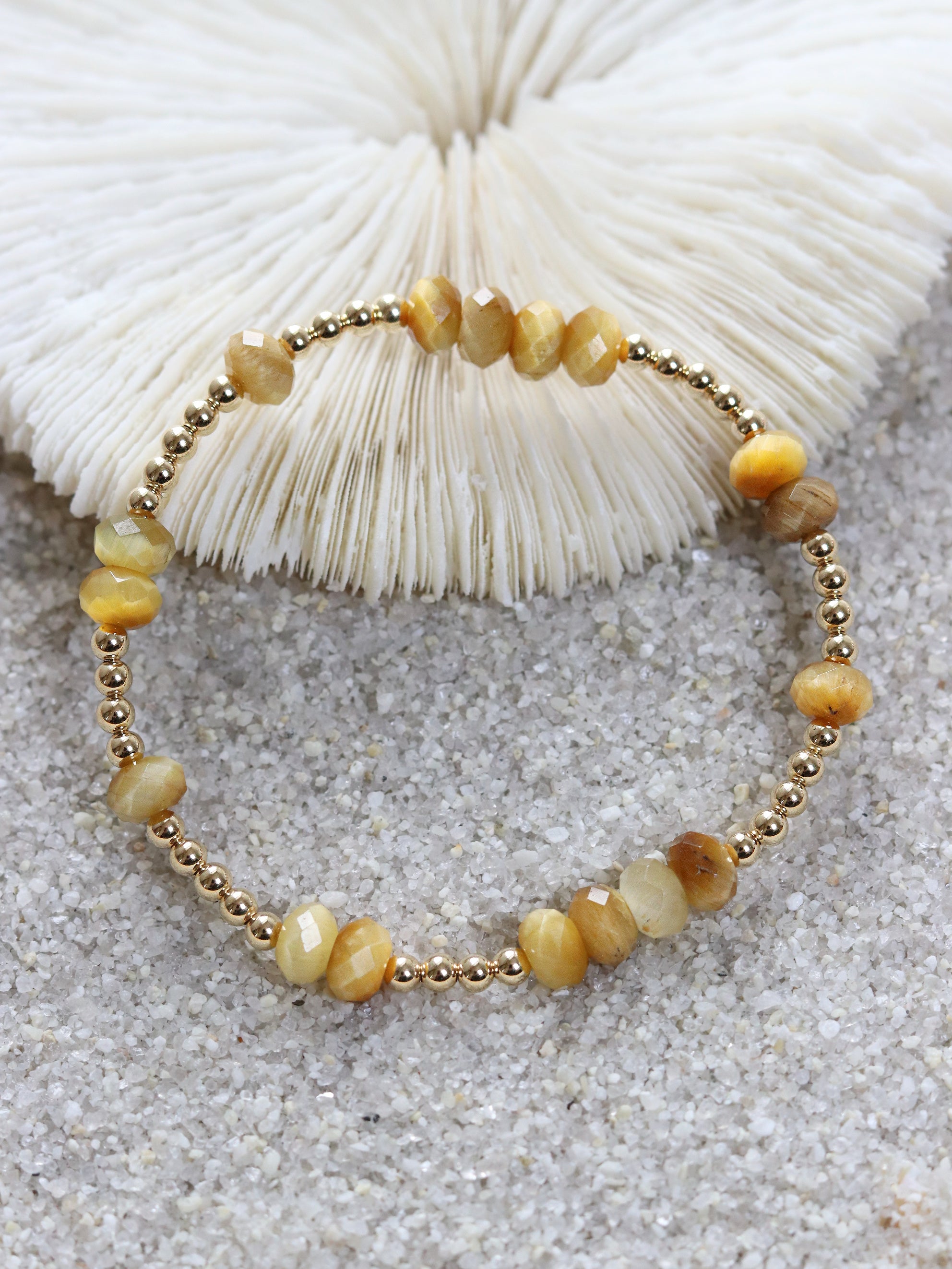 Golden Faceted Tigers Eye Mini Orbital Bracelet (Limited Edition)