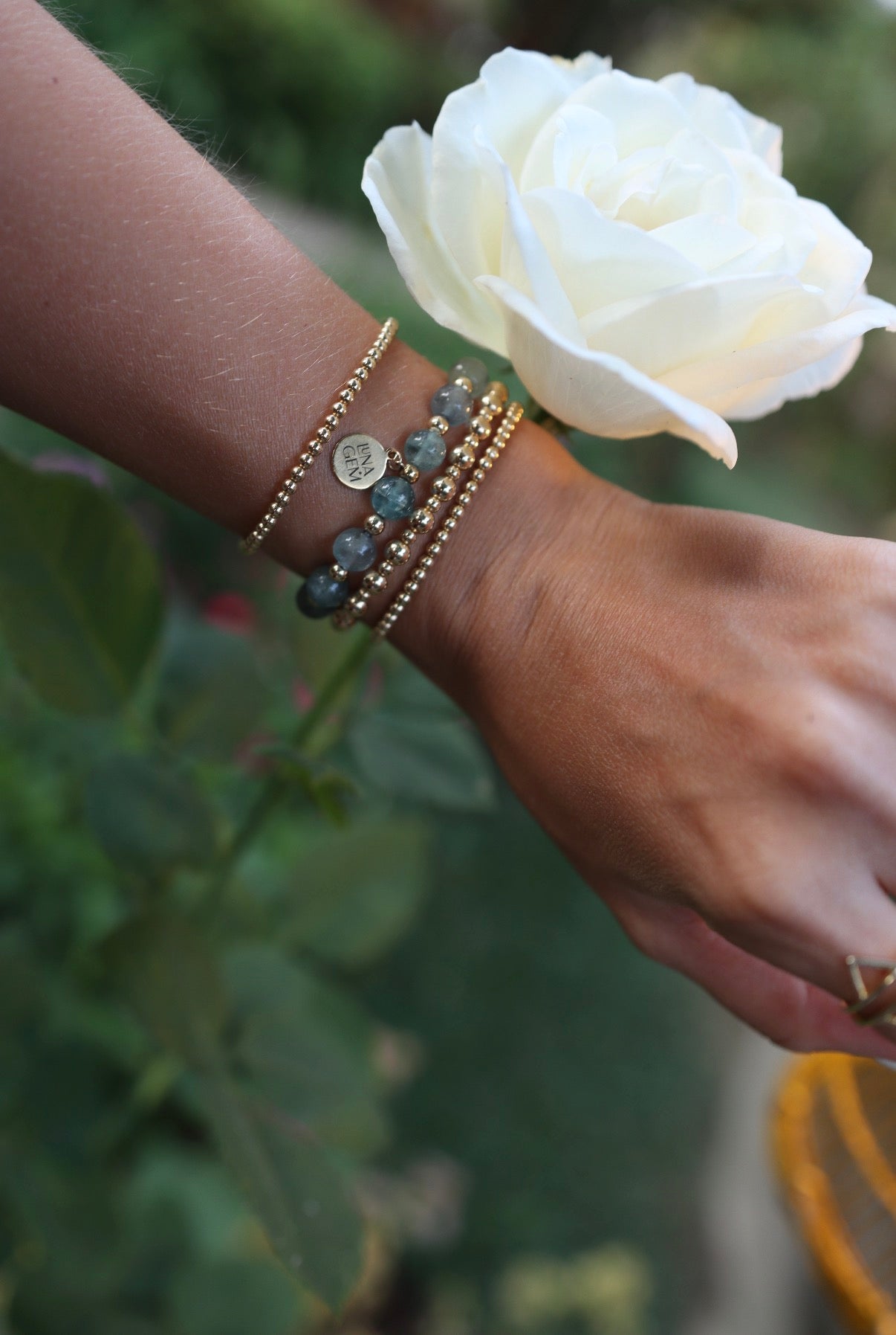 Labradorite Charmed Satellite Bracelet