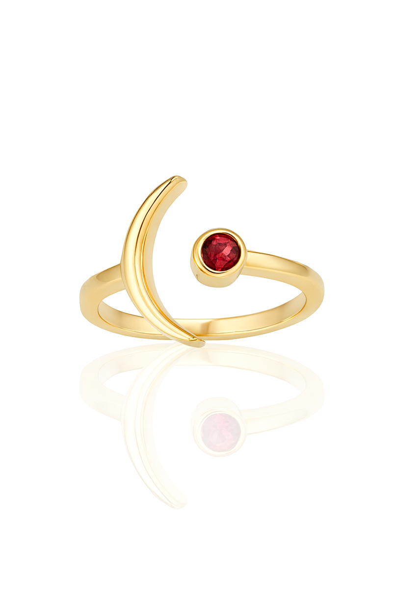 Garnet Eclipse Ring