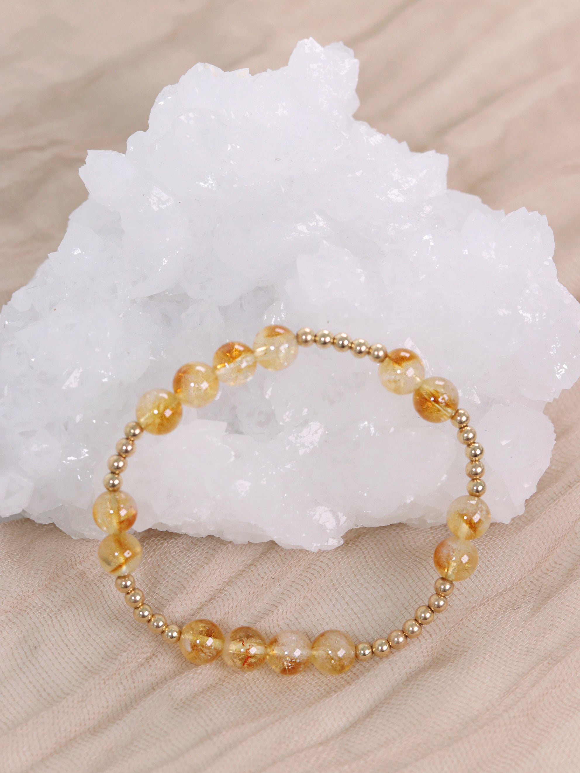 Citrine Mini Orbital Bracelet
