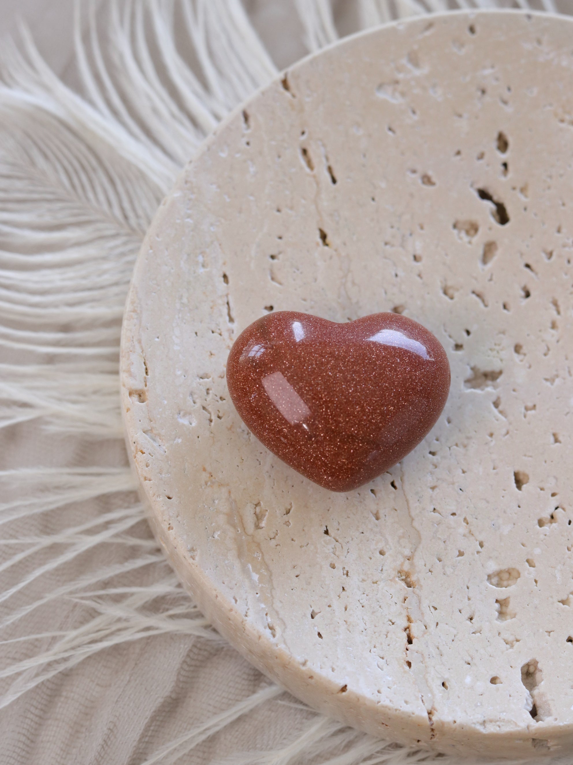 Goldstone Heart