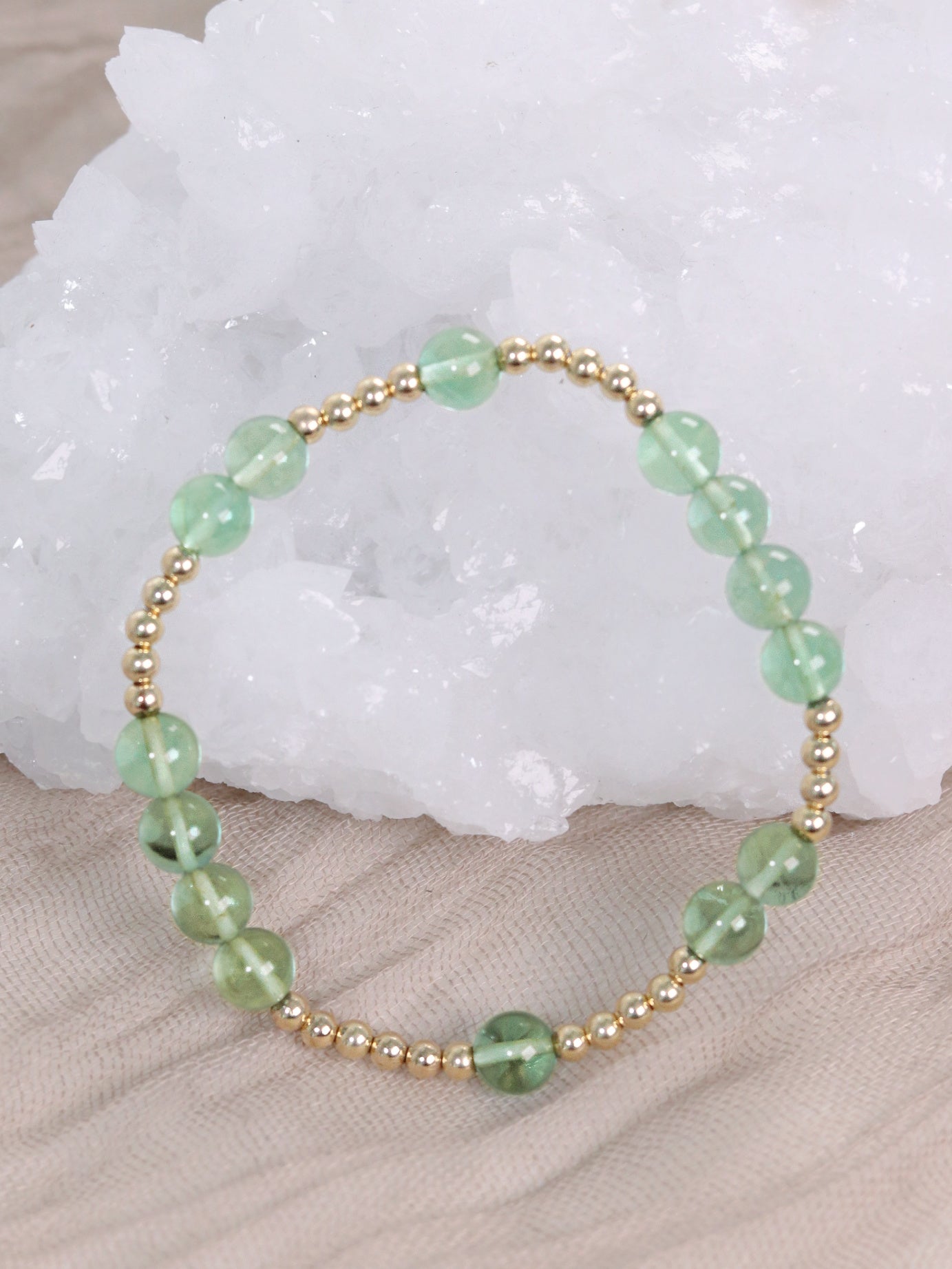 Green Fluorite Mini Orbital Bracelet