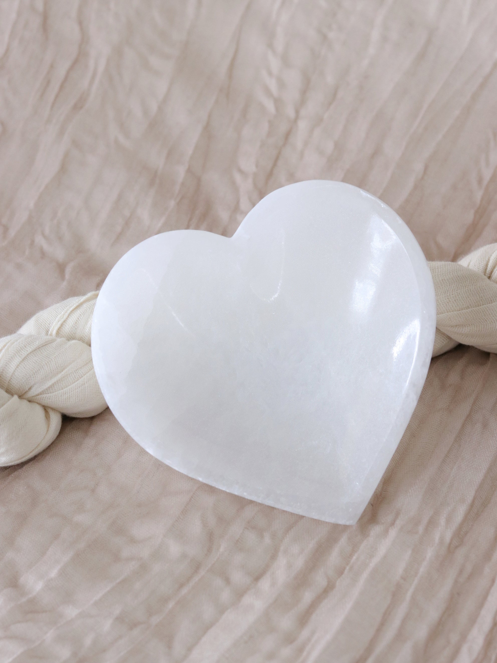 Selenite Heart Bowl