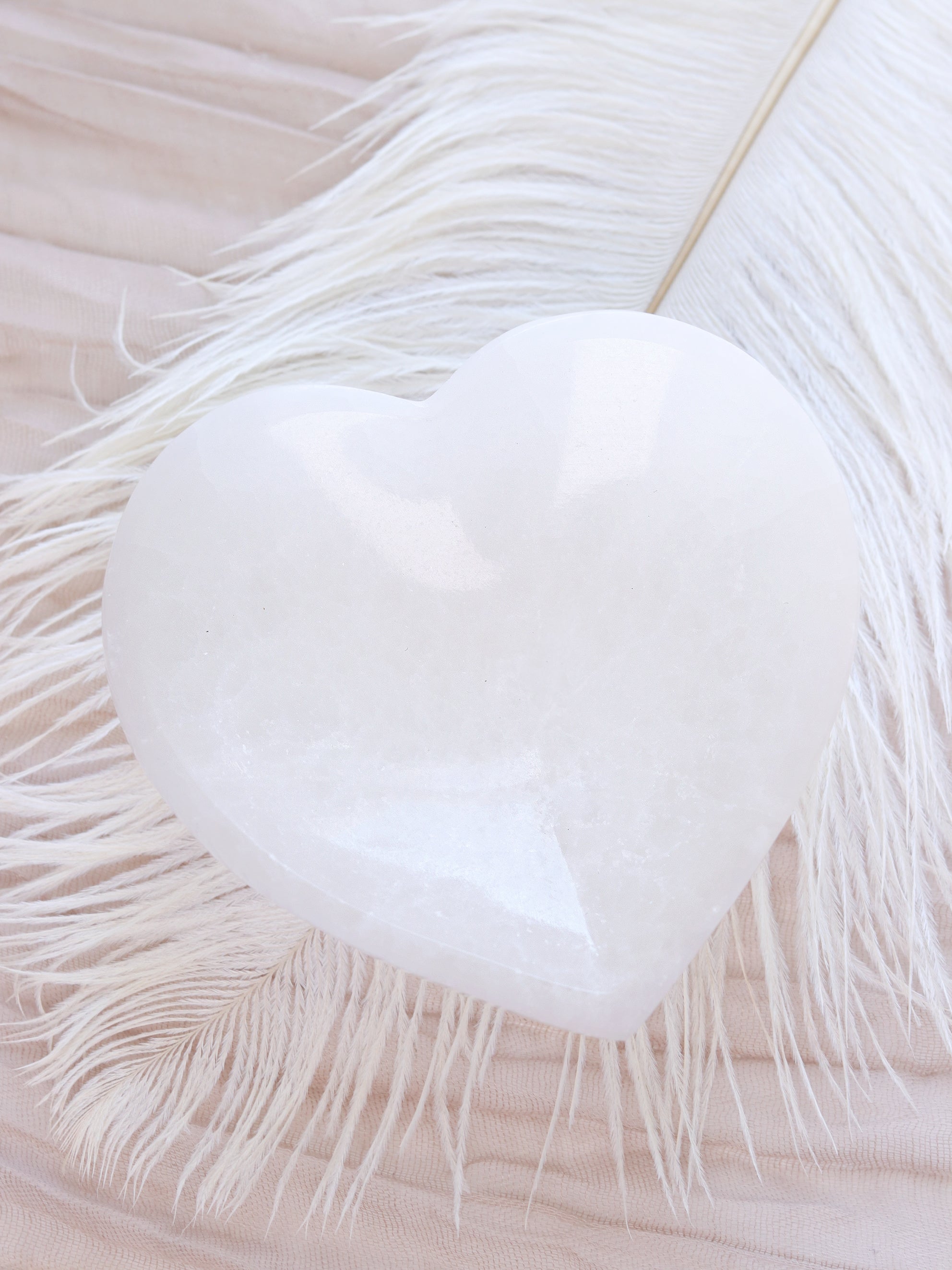 Selenite Heart Bowl