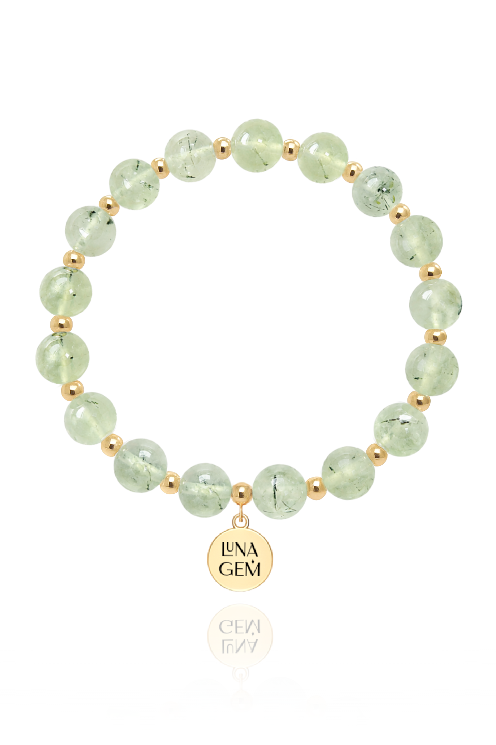 Prehnite Charmed Satellite Bracelet