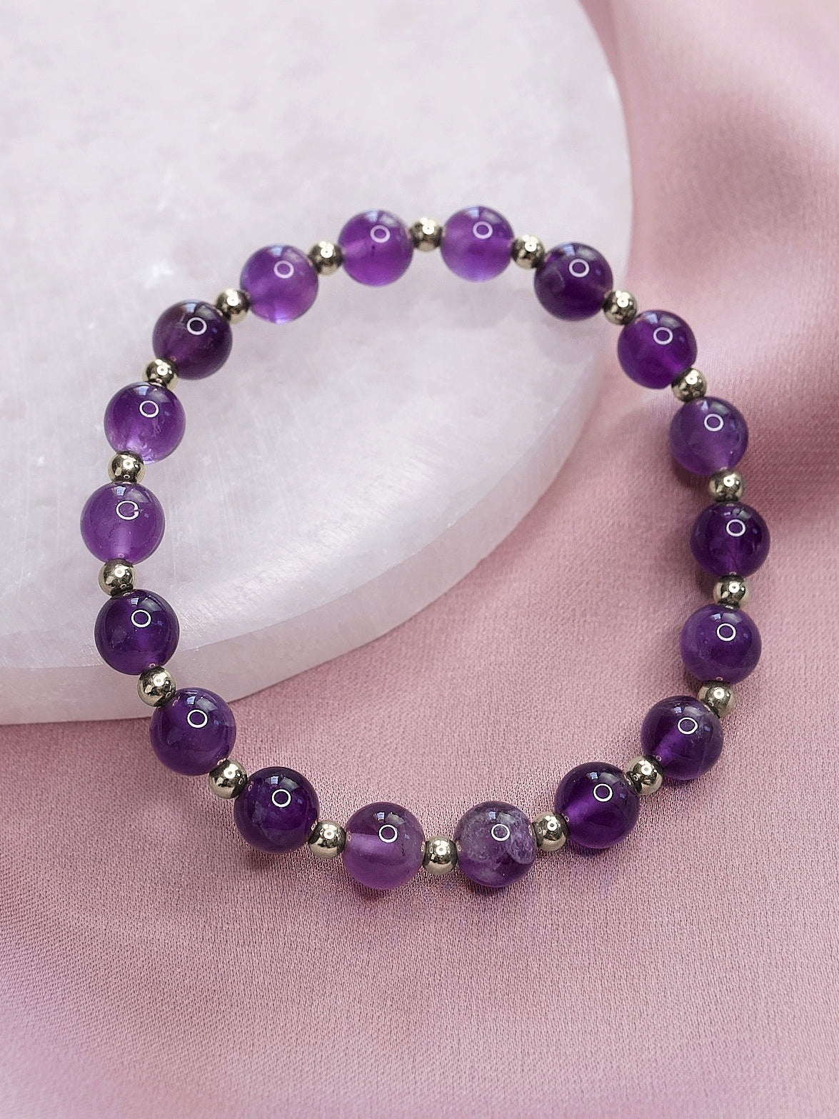 Amethyst Mini Satellite Bracelet