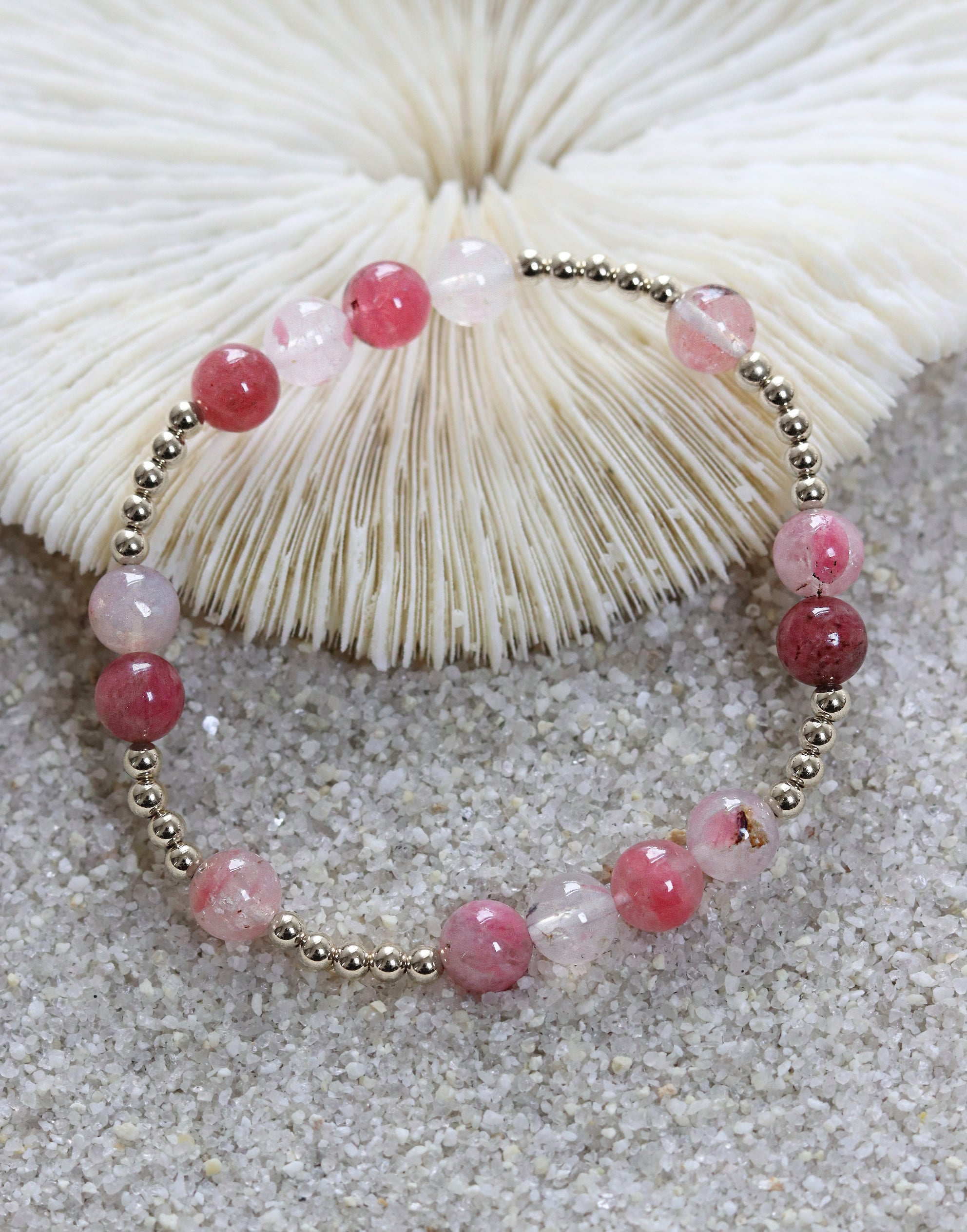Cherry Flower Sakura Quartz Mini Orbital Bracelet (Limited Edition)
