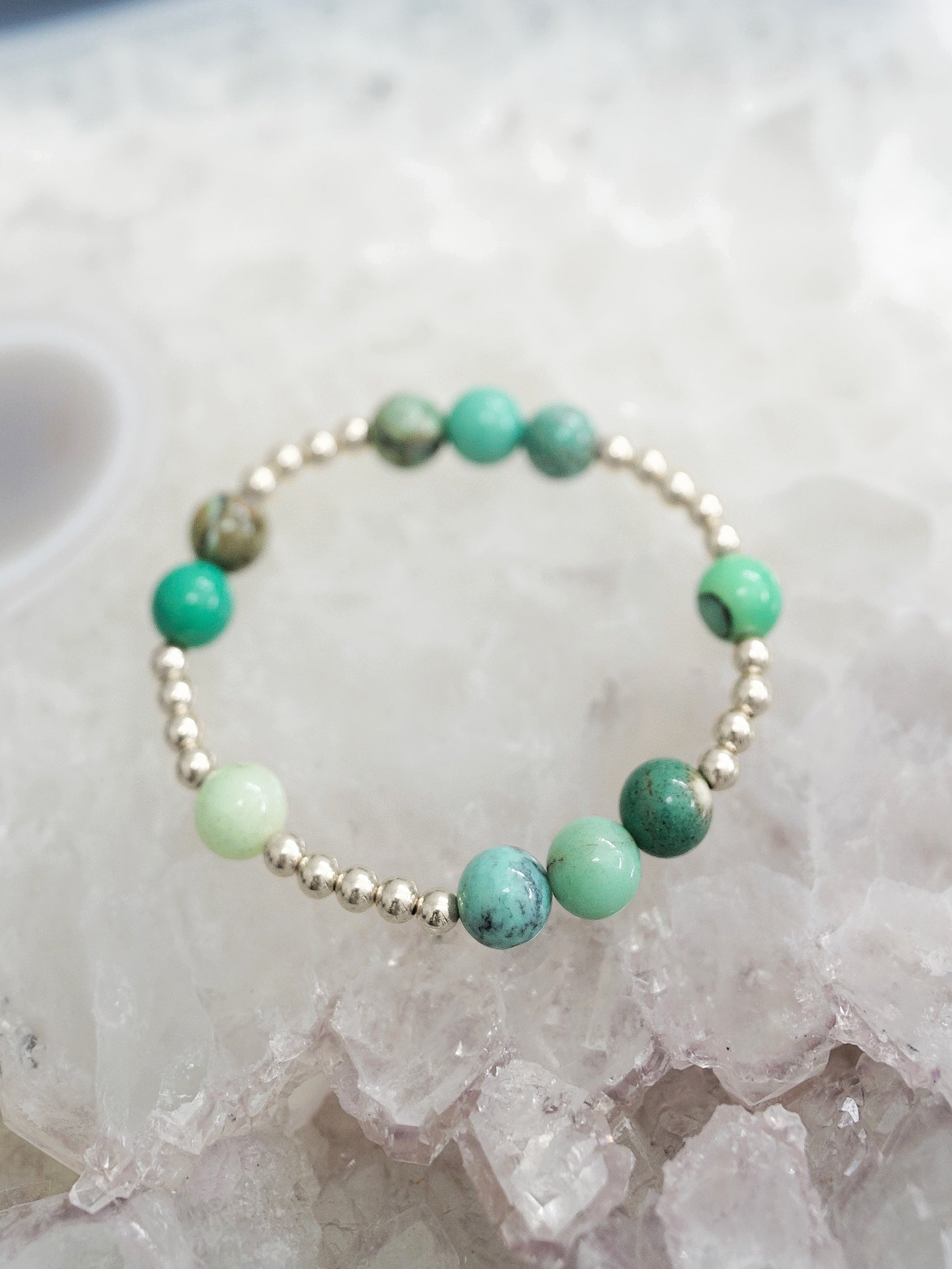 Chrysoprase Orbital Bracelet