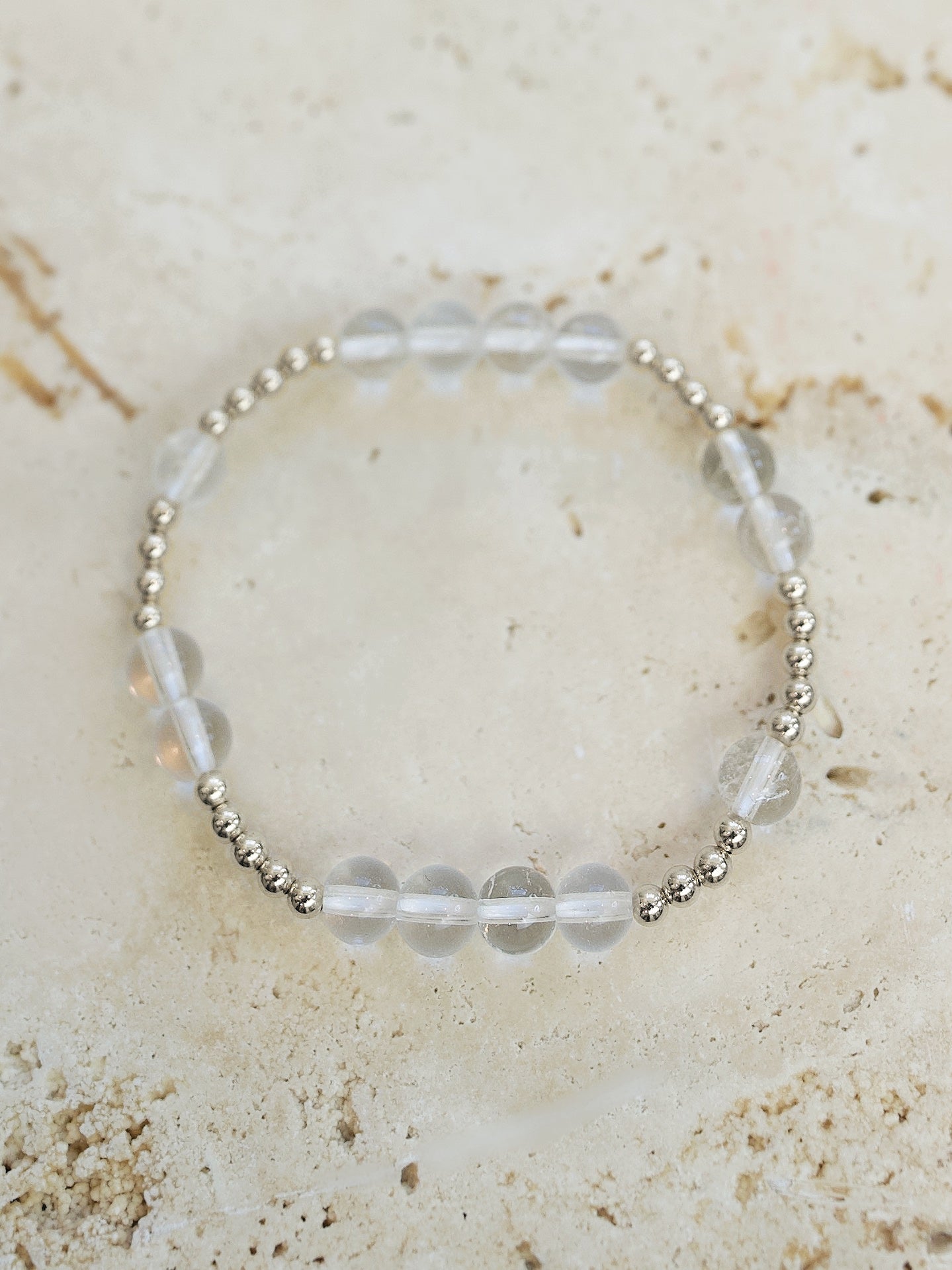 Clear Quartz Mini Orbital Bracelet