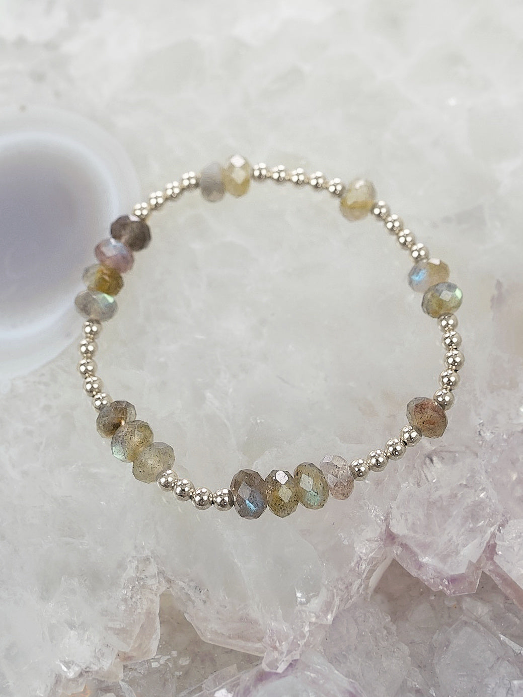 Labradorite Faceted Mini Orbital Bracelet