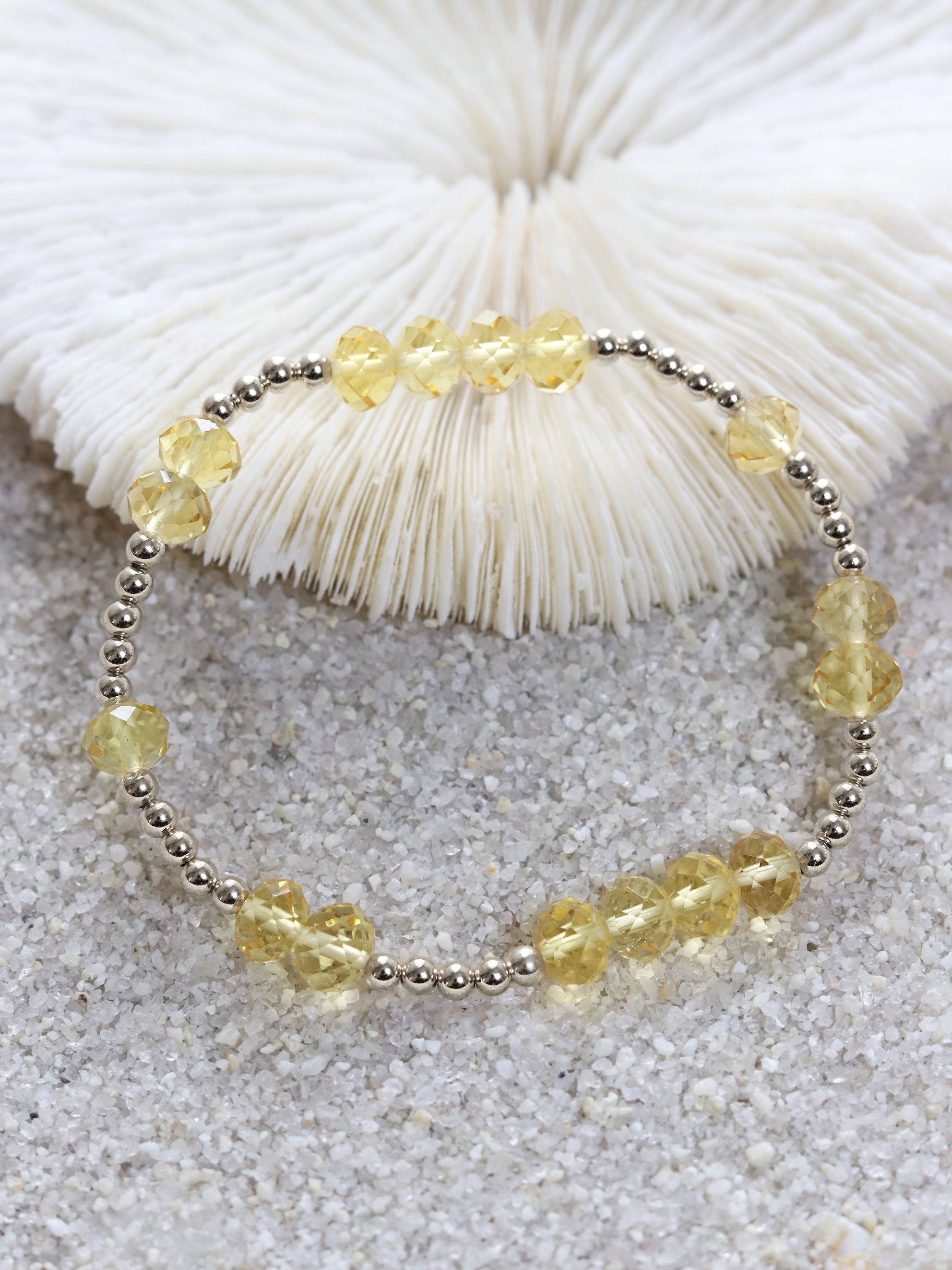 AAA Citrine Faceted Mini Orbital Bracelet (Limited Edition)