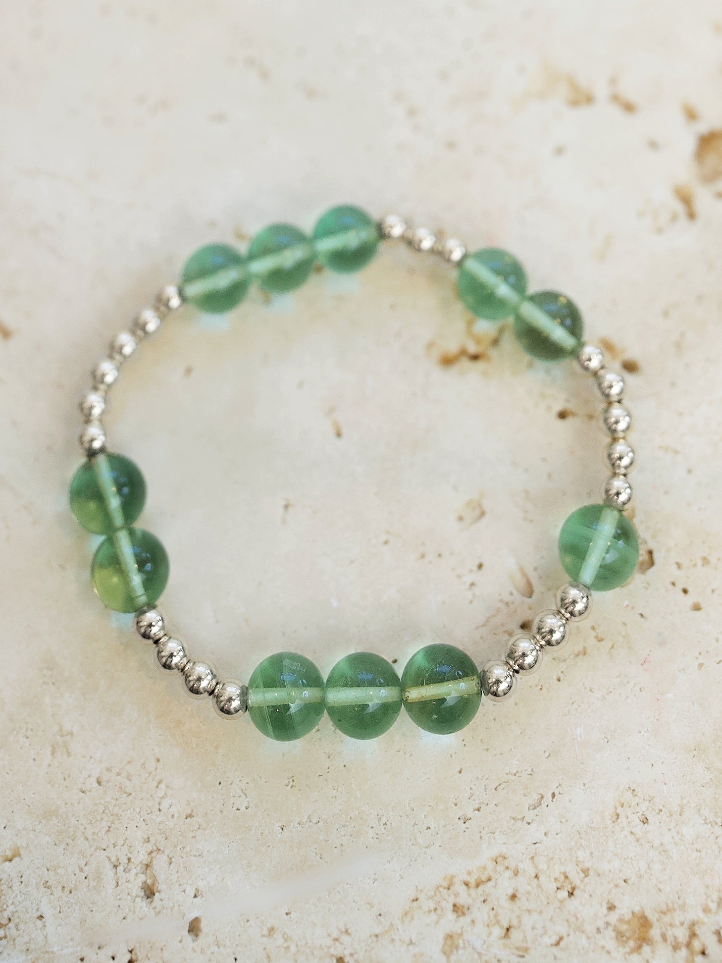 Green Fluorite Orbital Bracelet