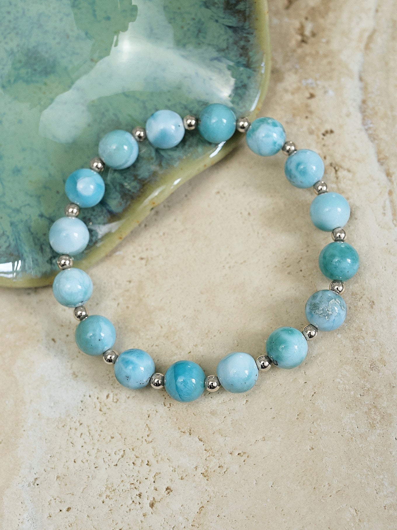 Larimar Mini Satellite Bracelet