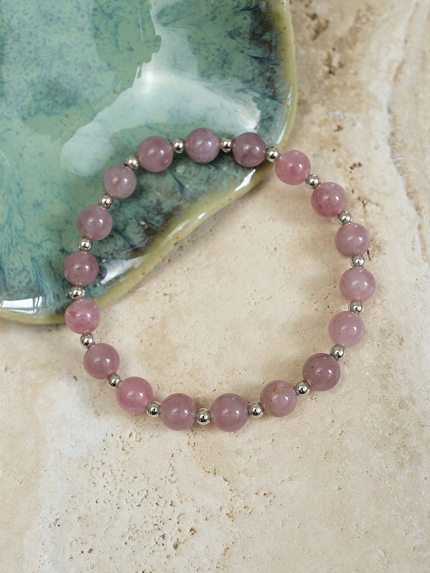 Madagascar Rose Quartz Mini Satellite Bracelet