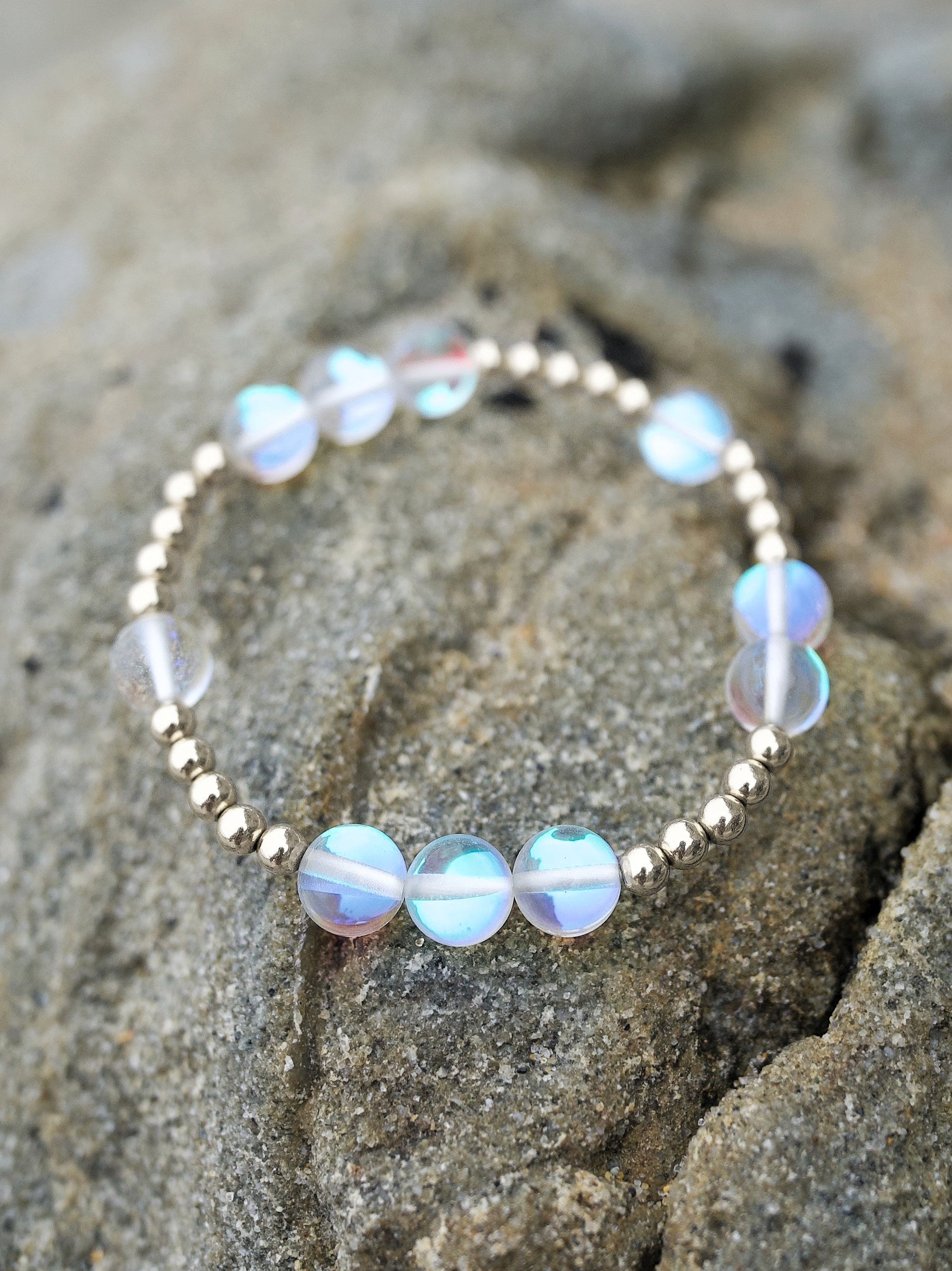 Mermaid Glass Orbital Bracelet