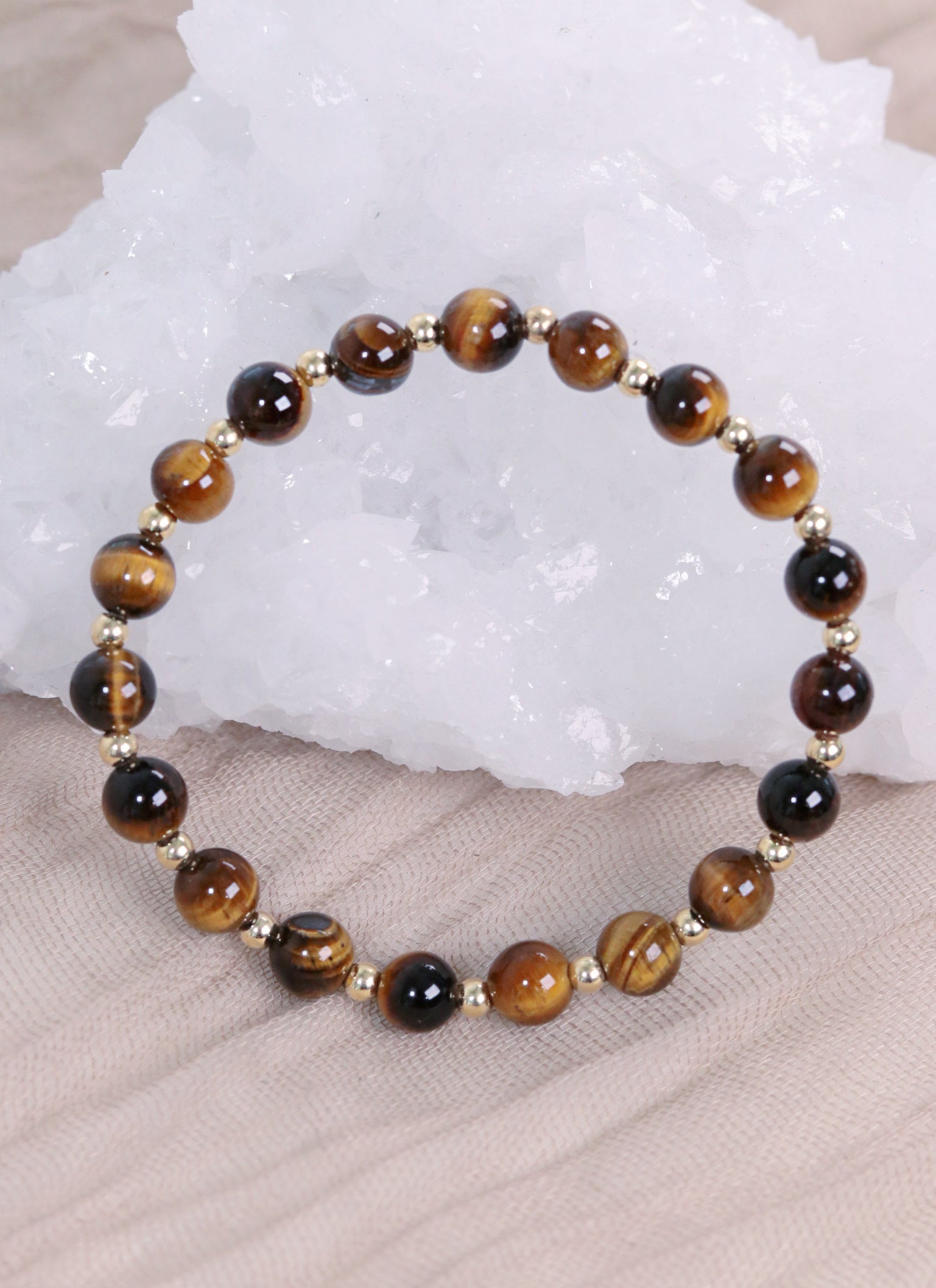 Tigers Eye Mini Satellite Bracelet