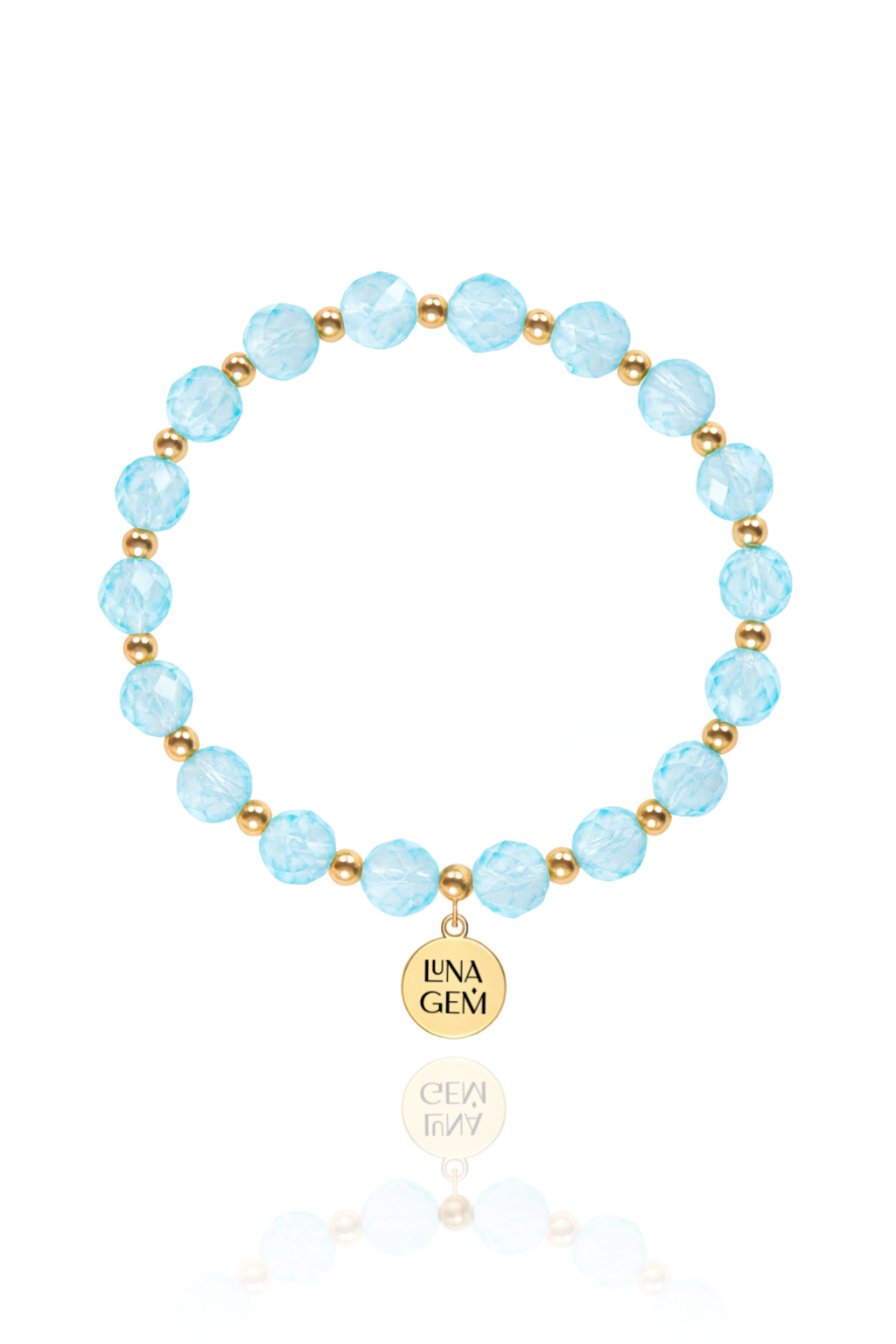 Blue Topaz Faceted Charmed Satellite Bracelet (Limited Edition)