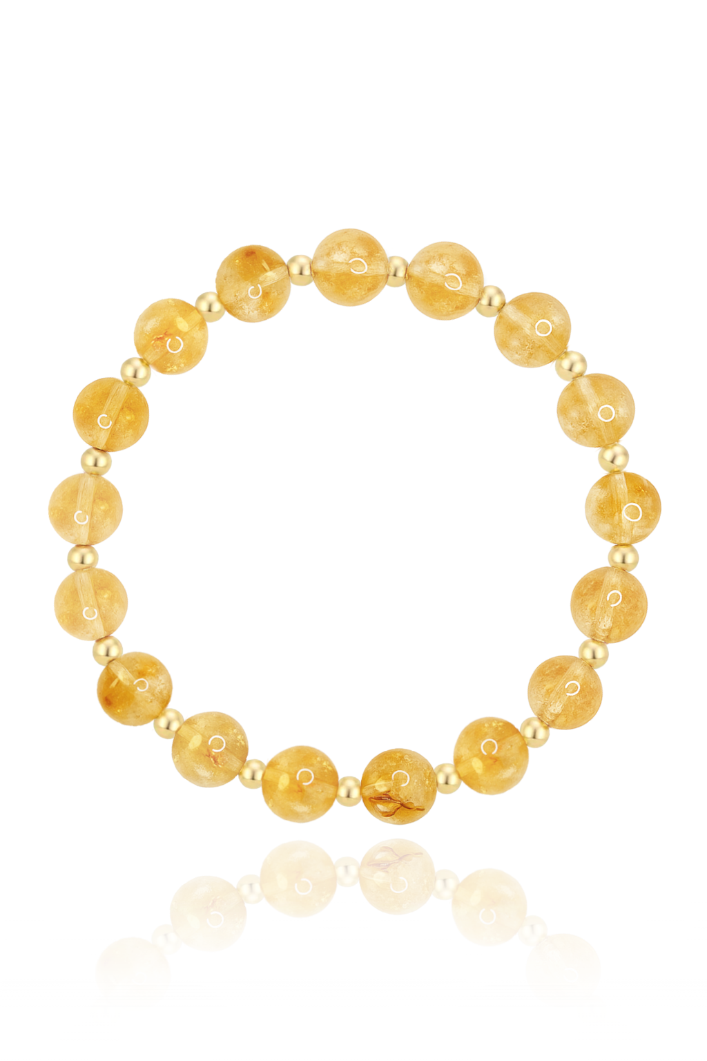 Faceted Citrine Mini Satellite Bracelet