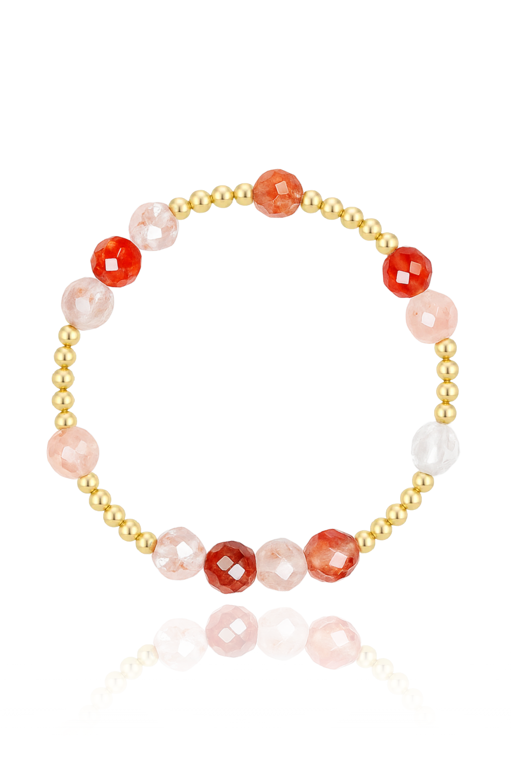 Fire Quartz Faceted Mini Orbital Bracelet (Limited Edition)