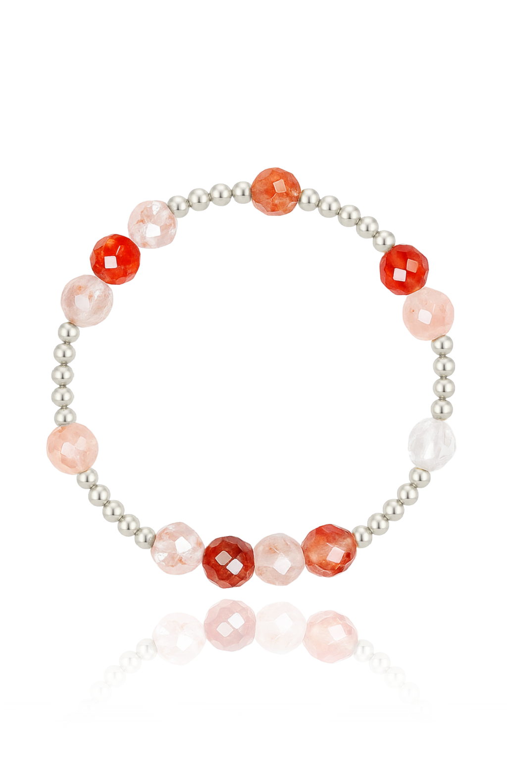 Fire Quartz Faceted Mini Orbital Bracelet (Limited Edition)