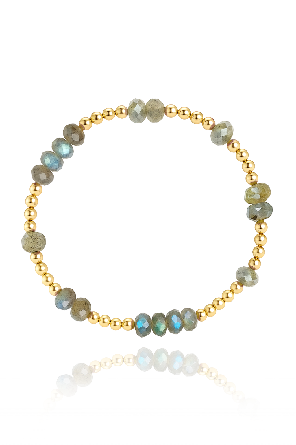 Labradorite Faceted Mini Orbital Bracelet