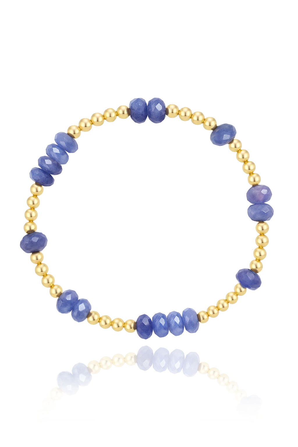Faceted Tanzanite Mini Orbital Bracelet